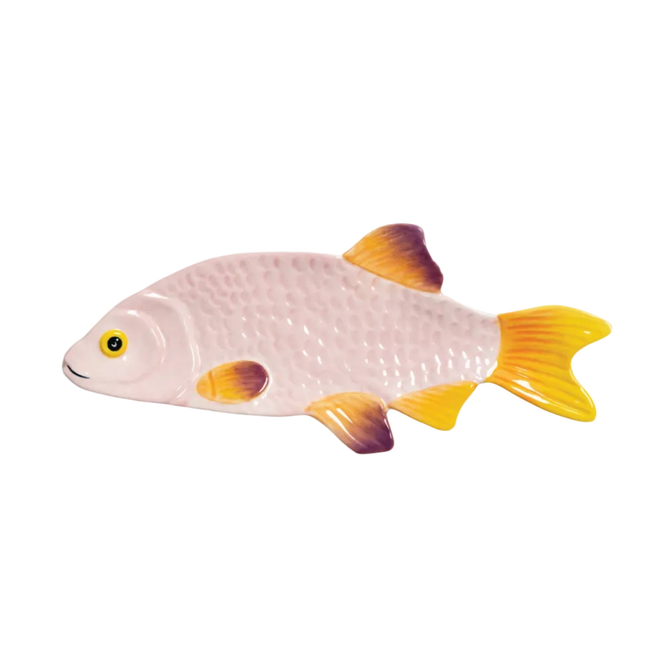 Talerz FISH SNAPPER różowy z żółtym – &k Amsterdam