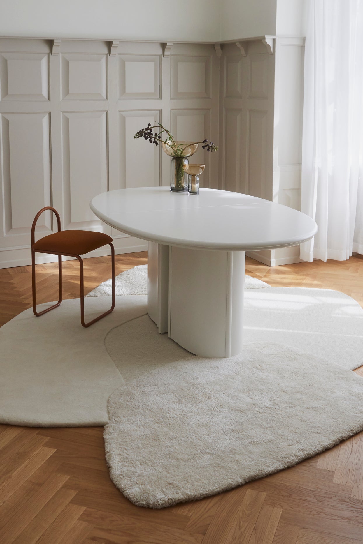 Vloerkleed MOLA crème