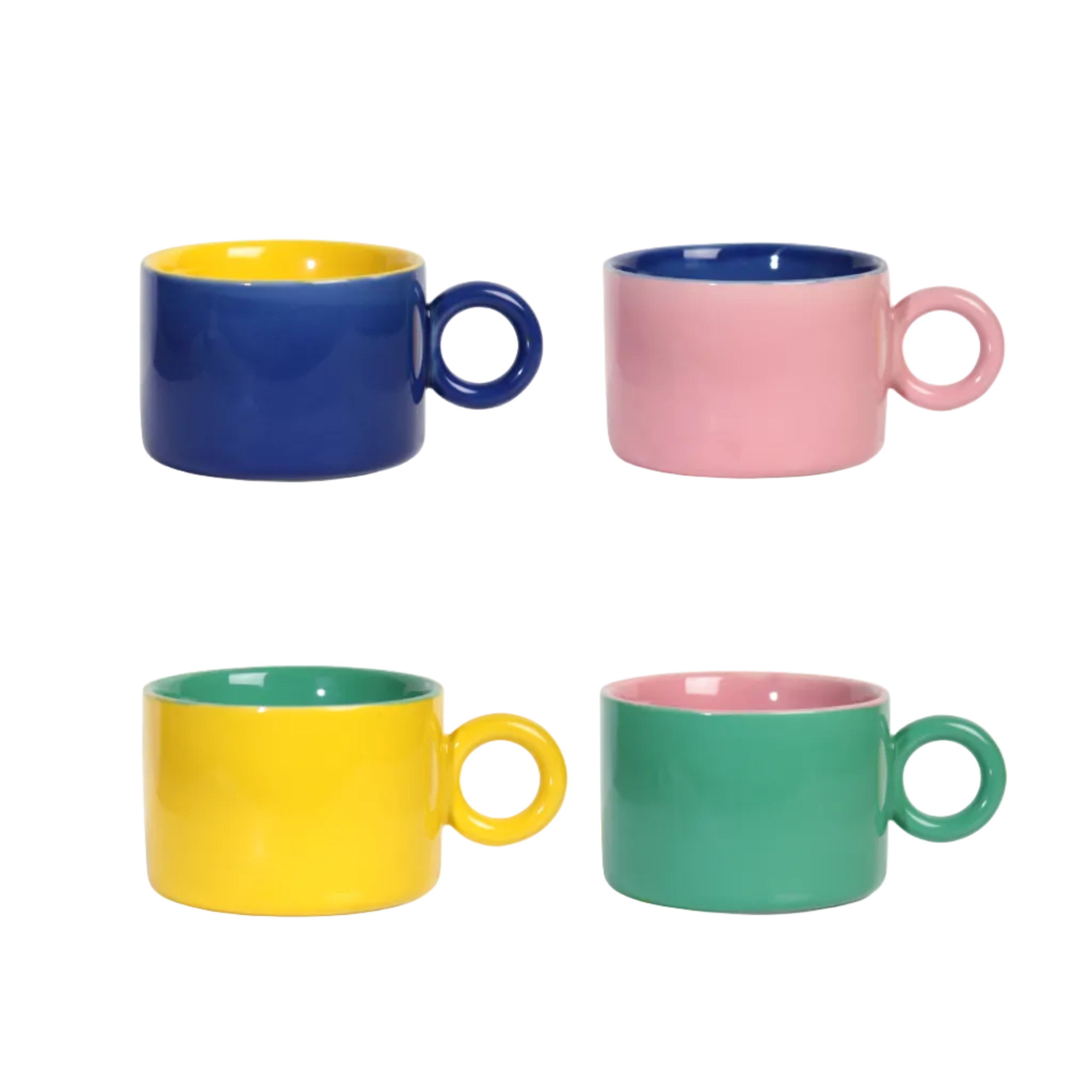 CHIQUITO Cup Set Colorful Porcelain