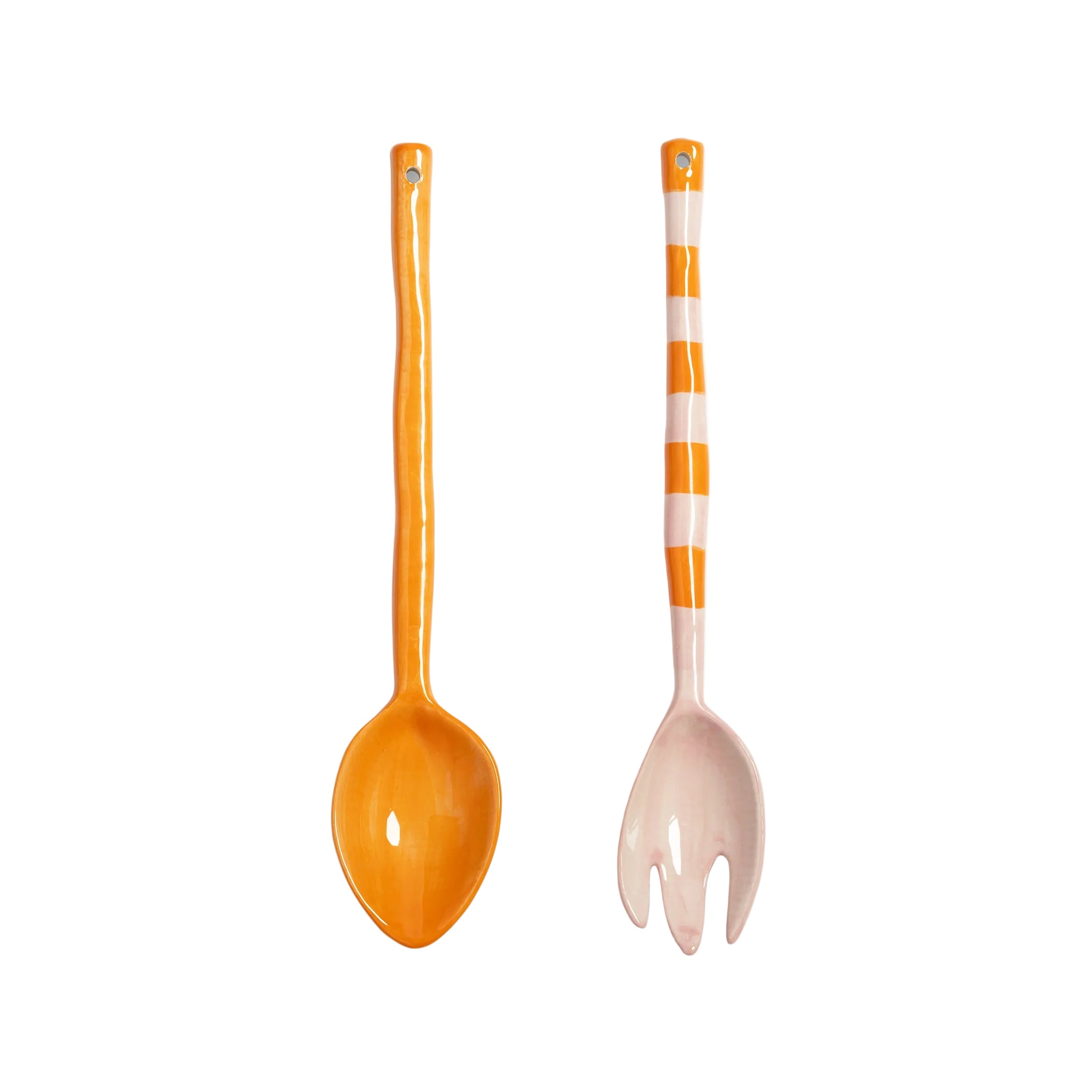 BOAVISTA STRIPE Orange Salad Cutlery
