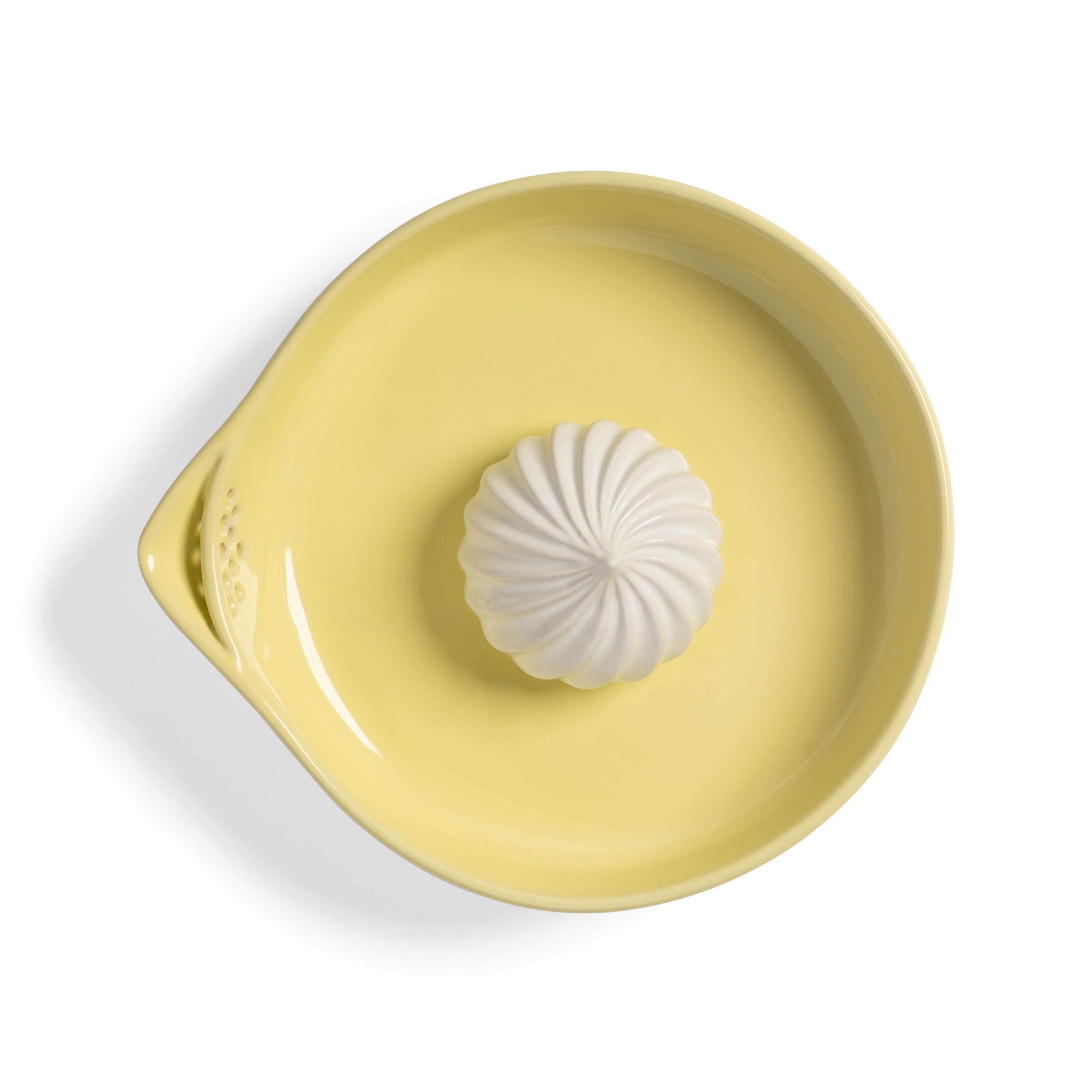 Citruspers PUDDING geel met wit