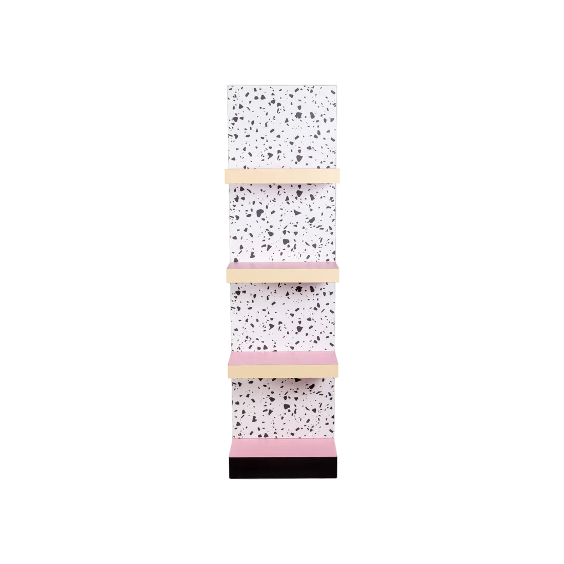 SUPERSHELF TERRAZZO White with Yellow and Pink Shelf