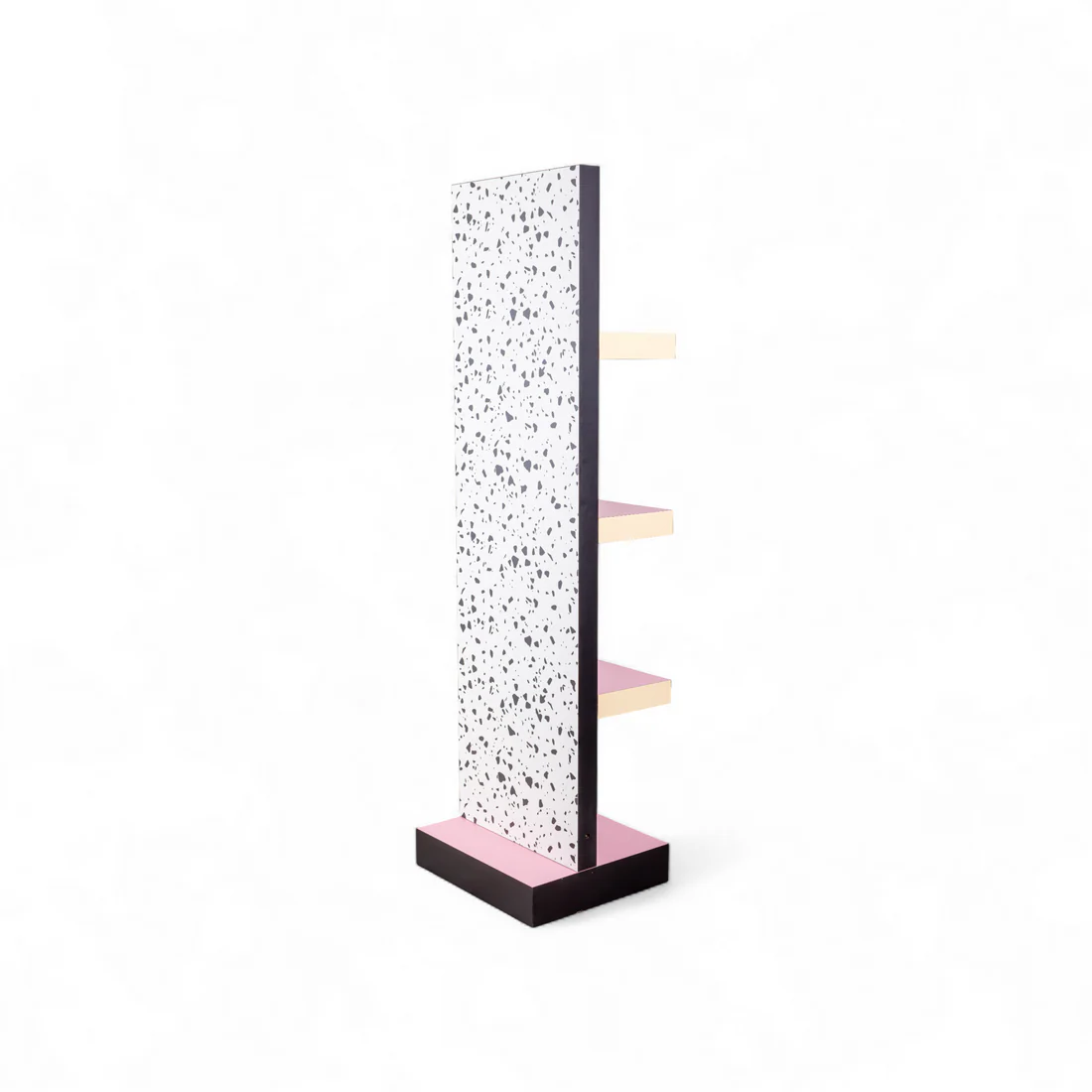 SUPERSHELF TERRAZZO White with Yellow and Pink Shelf
