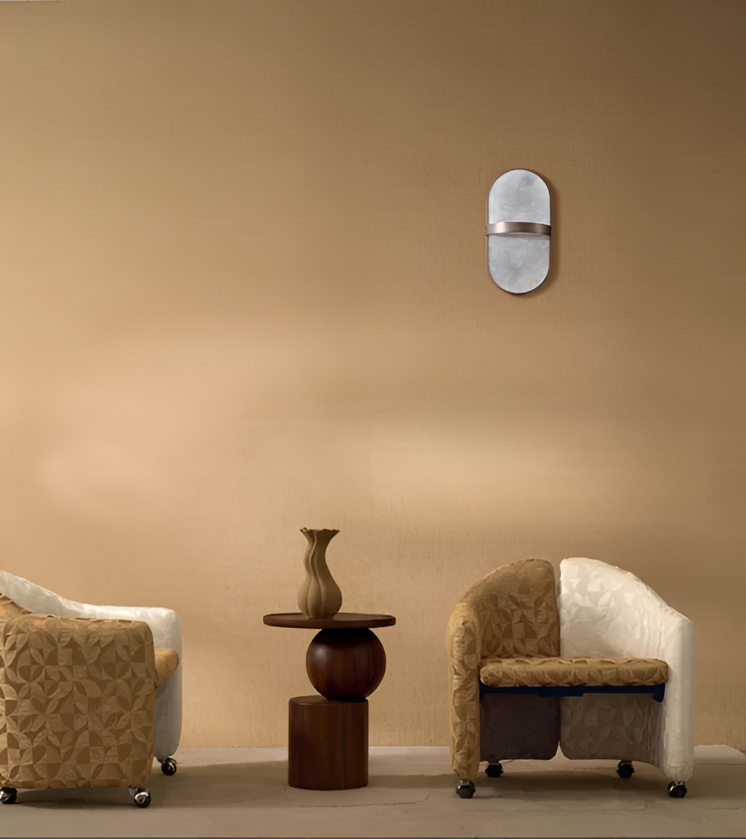 Structural wallpaper imitating abaca weave FIBRA - SÉPIA gray-beige