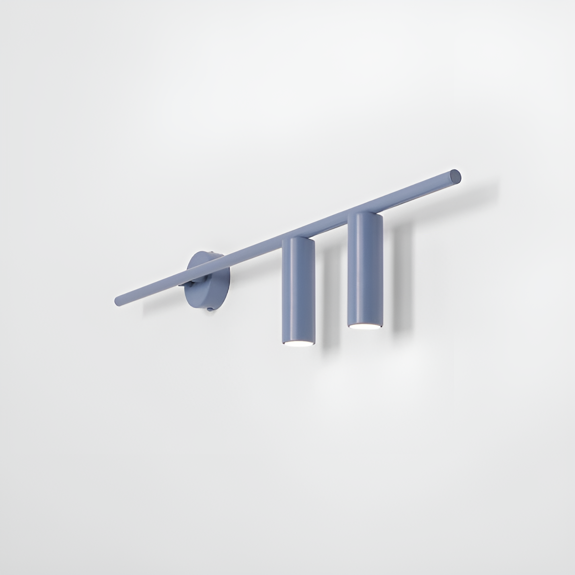 Rechtermuur lamp TREVO DUO blauw