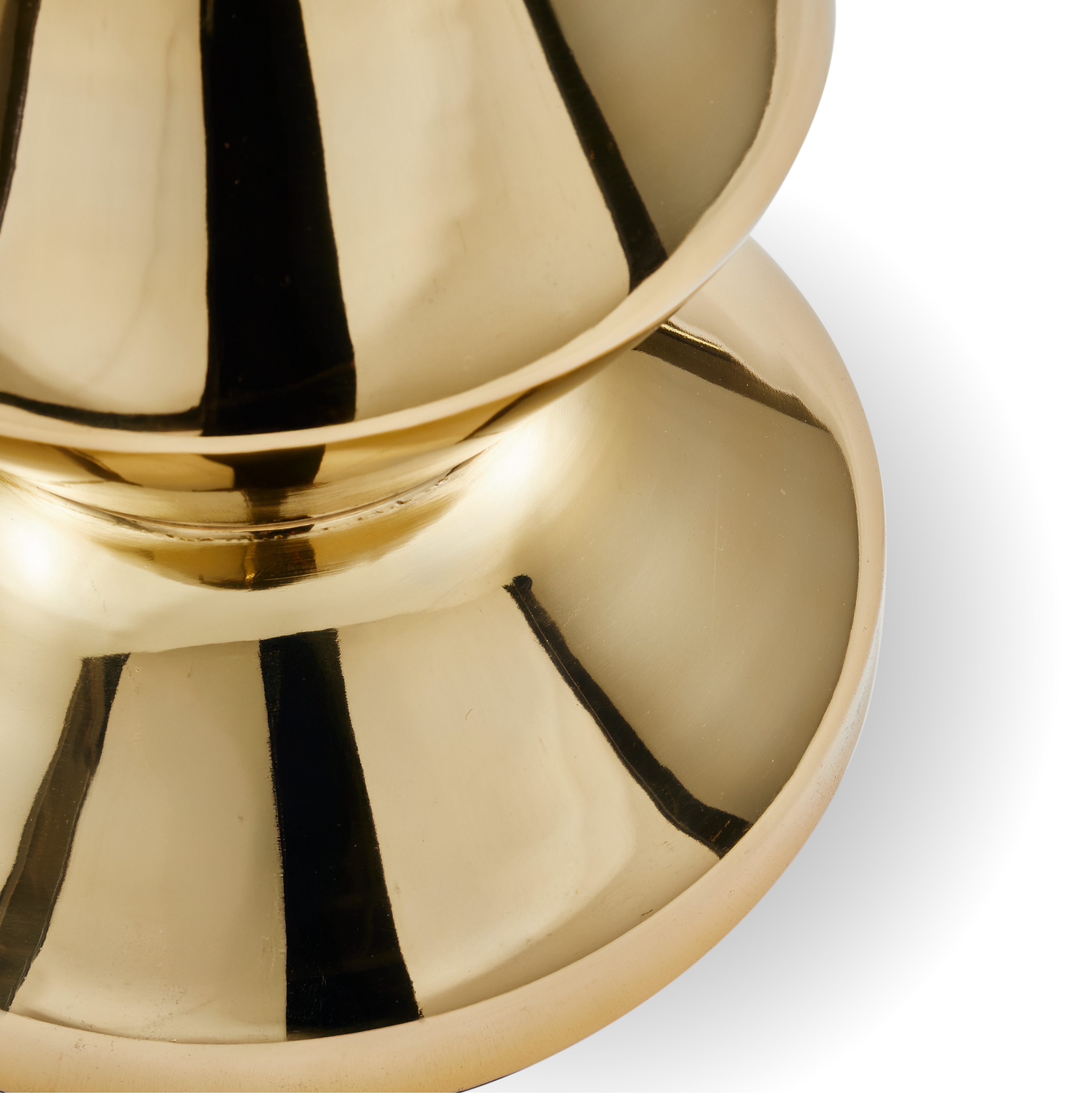 Hocker ZIG ZAG METALL gold