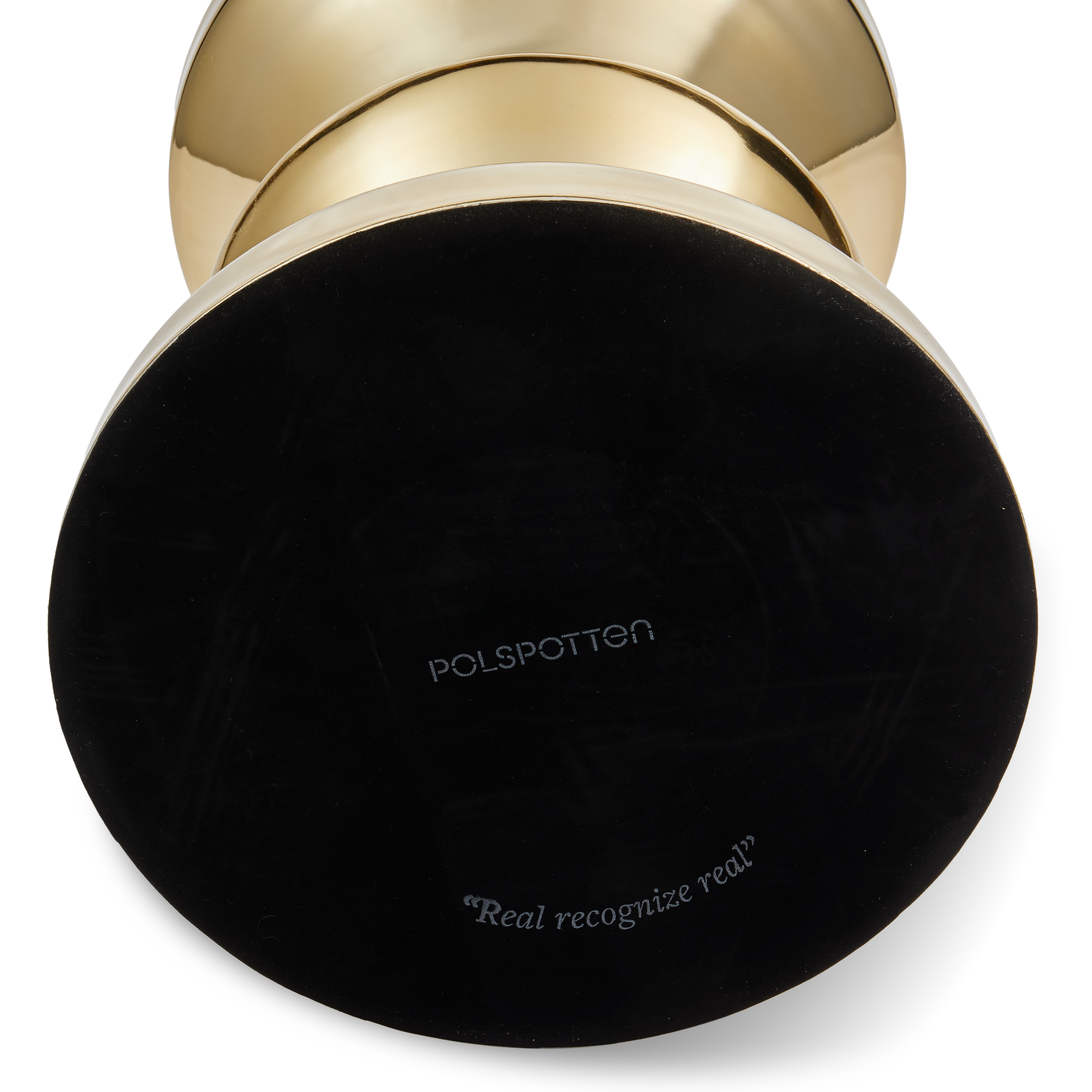 Hocker ZIG ZAG METALL gold