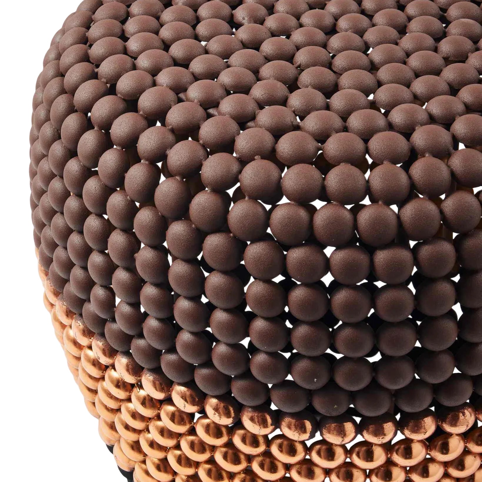 DOT stool brown with copper and black