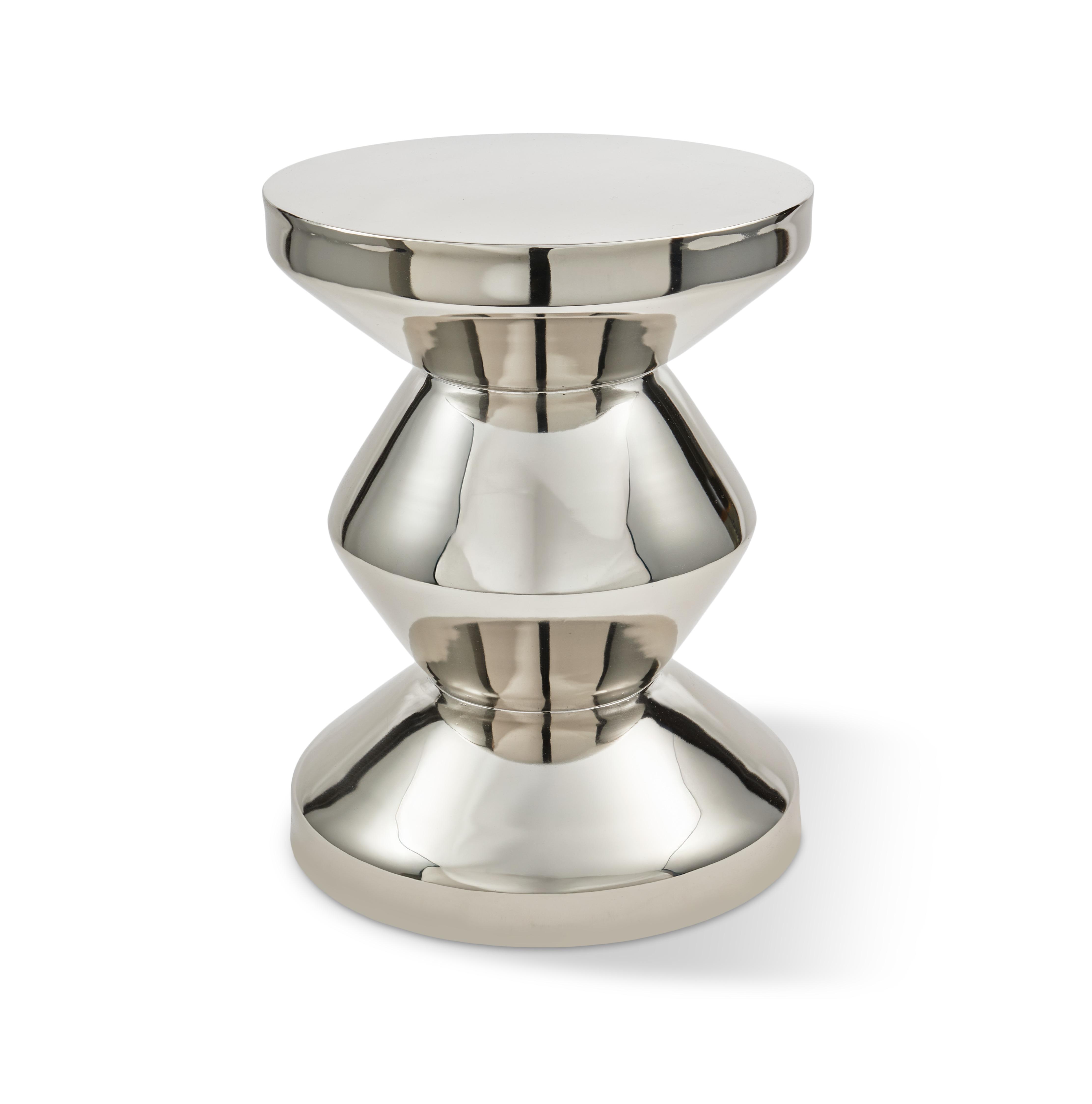 Hocker ZIG ZAG METALL silber