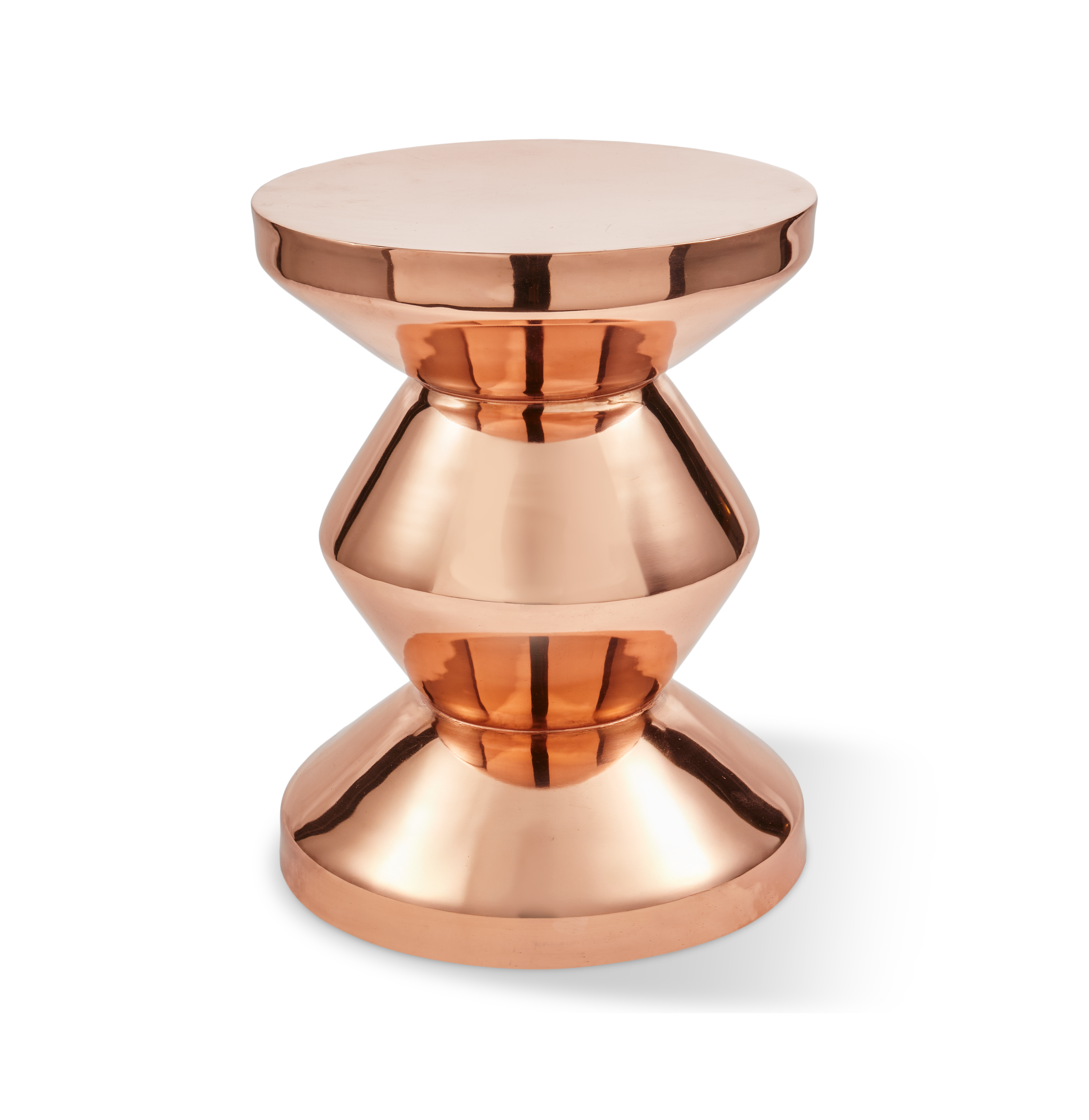 Hocker ZIG ZAG METALL kupferfarben