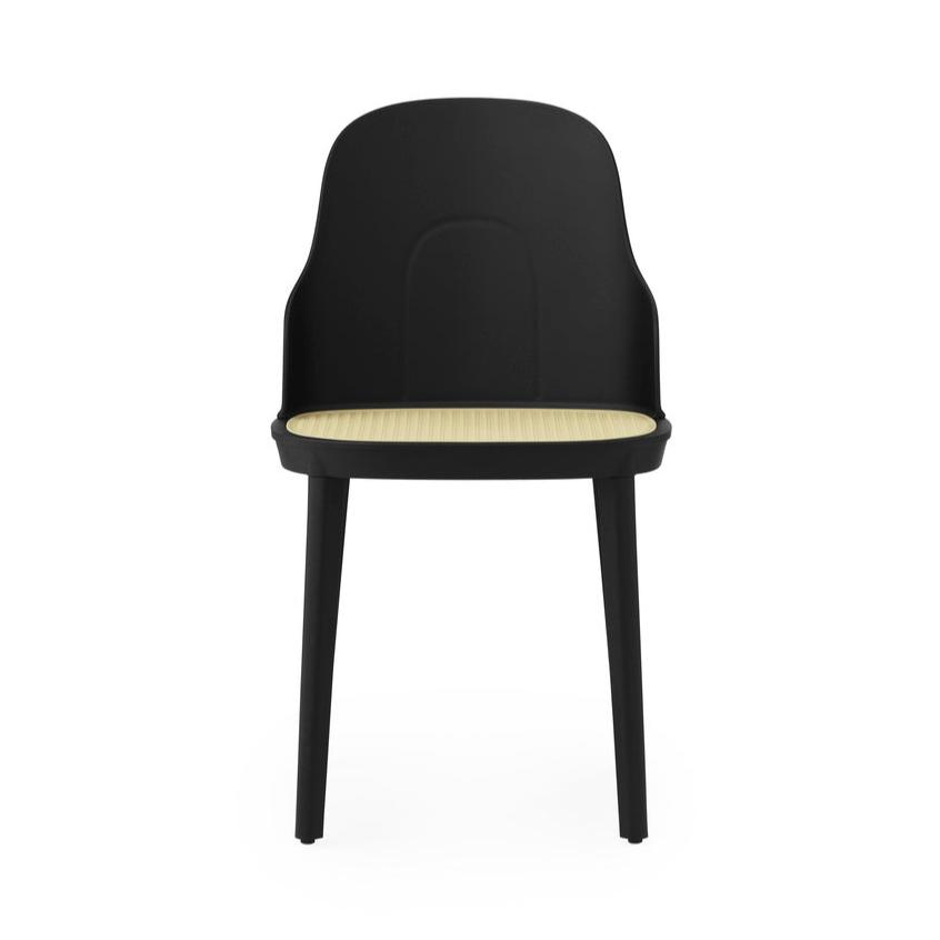 Allez PP Black chair with wicker
