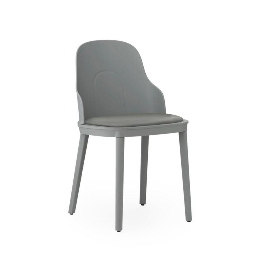 Allez chair PP Gray with Ultra leather upholstery