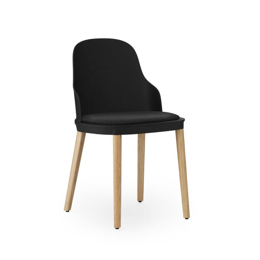 Stoel ALLEZ zwart Main Line Flax met eiken basis