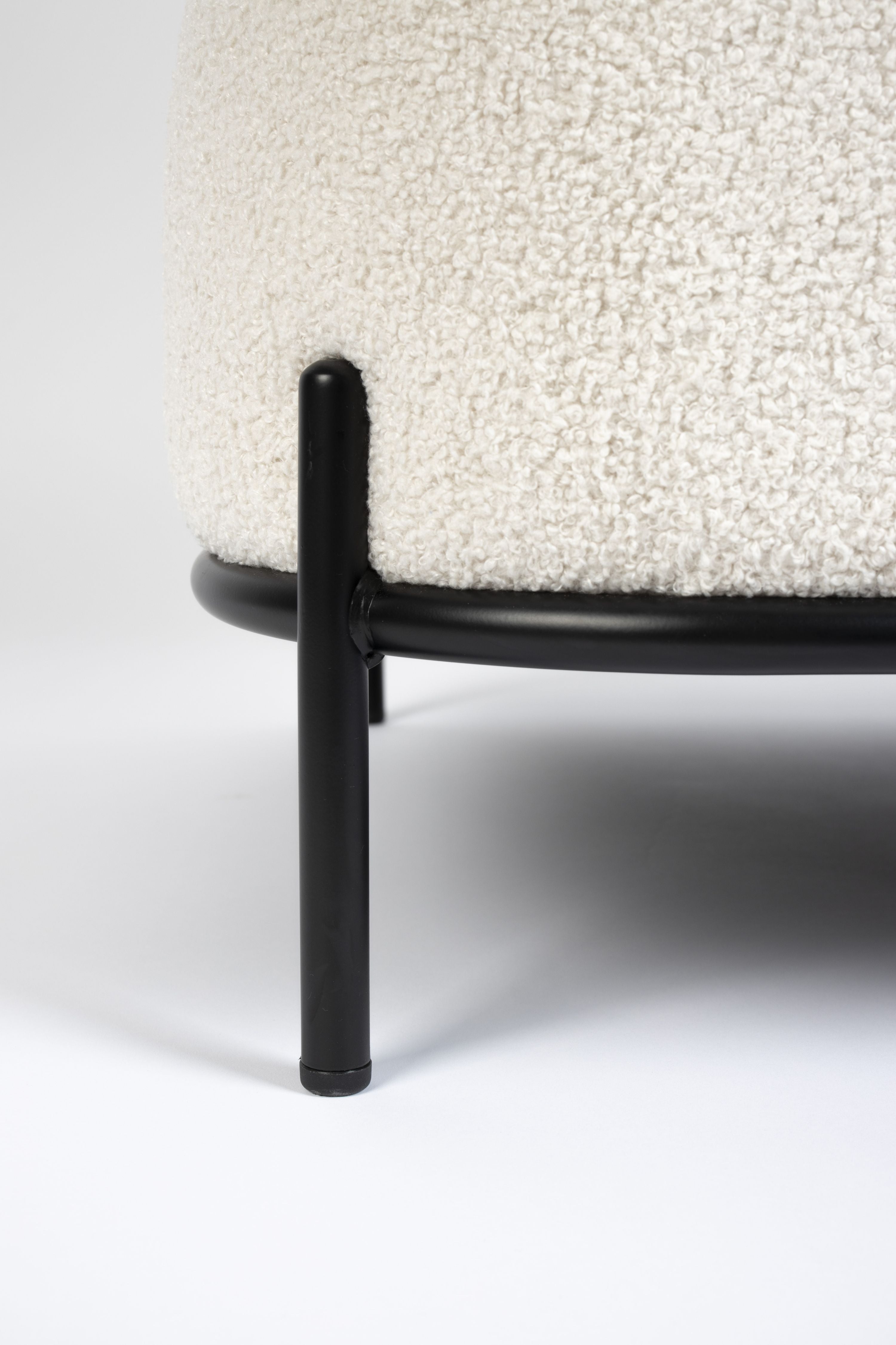 Polly -Sessel weiß gebrochen