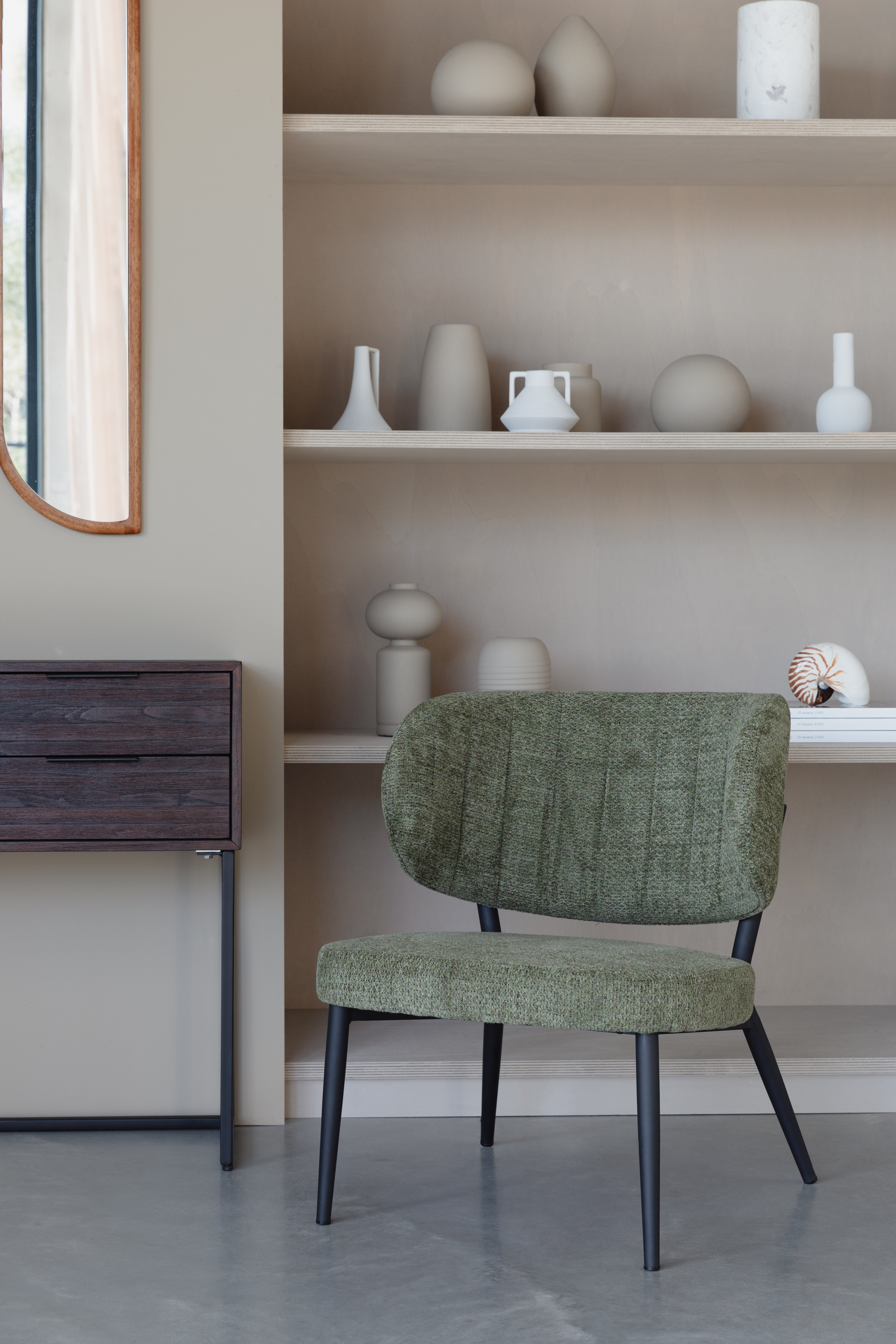 Fauteuil SANNE olijfgroen