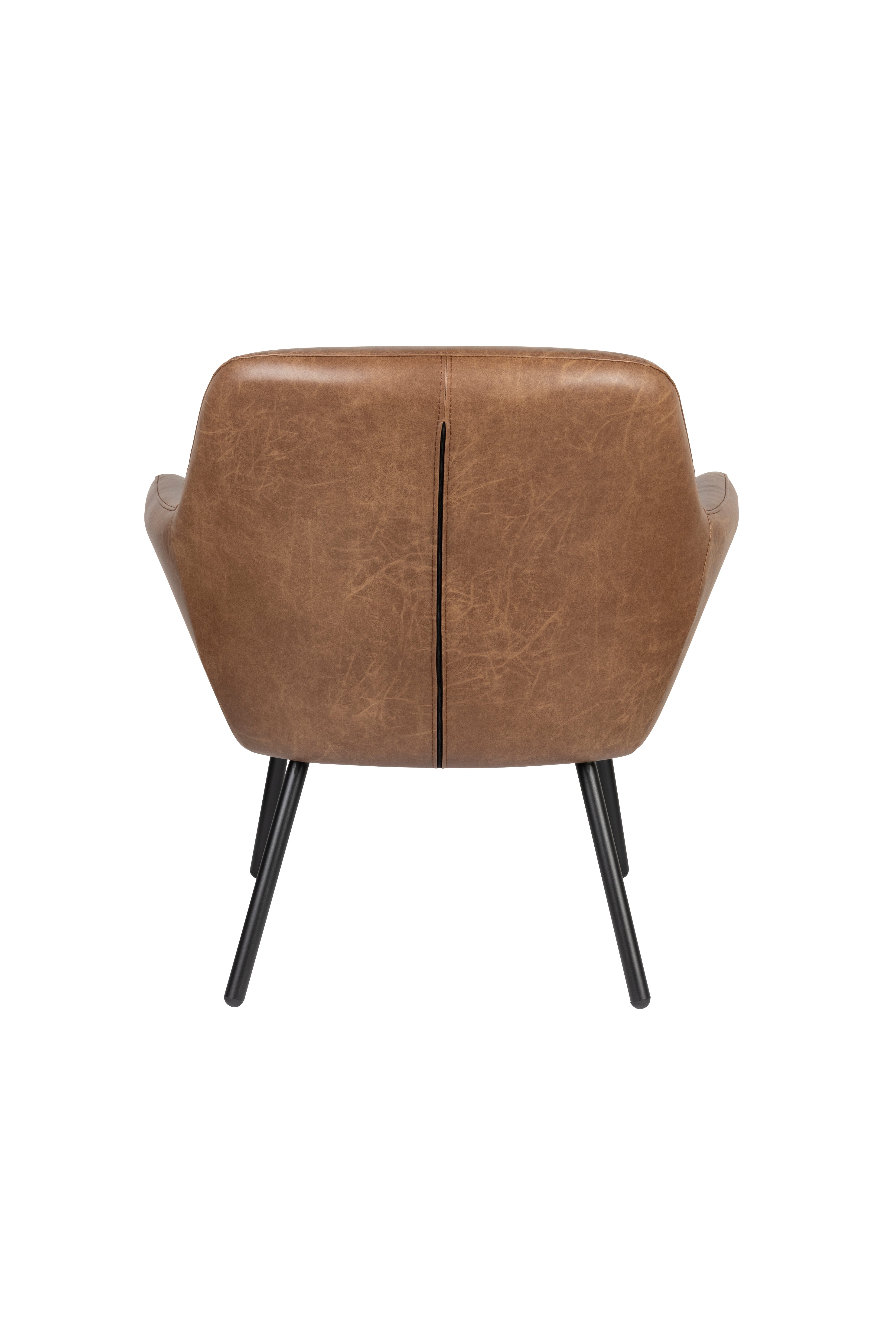 Fauteuil DUDE bruin ecologisch leer