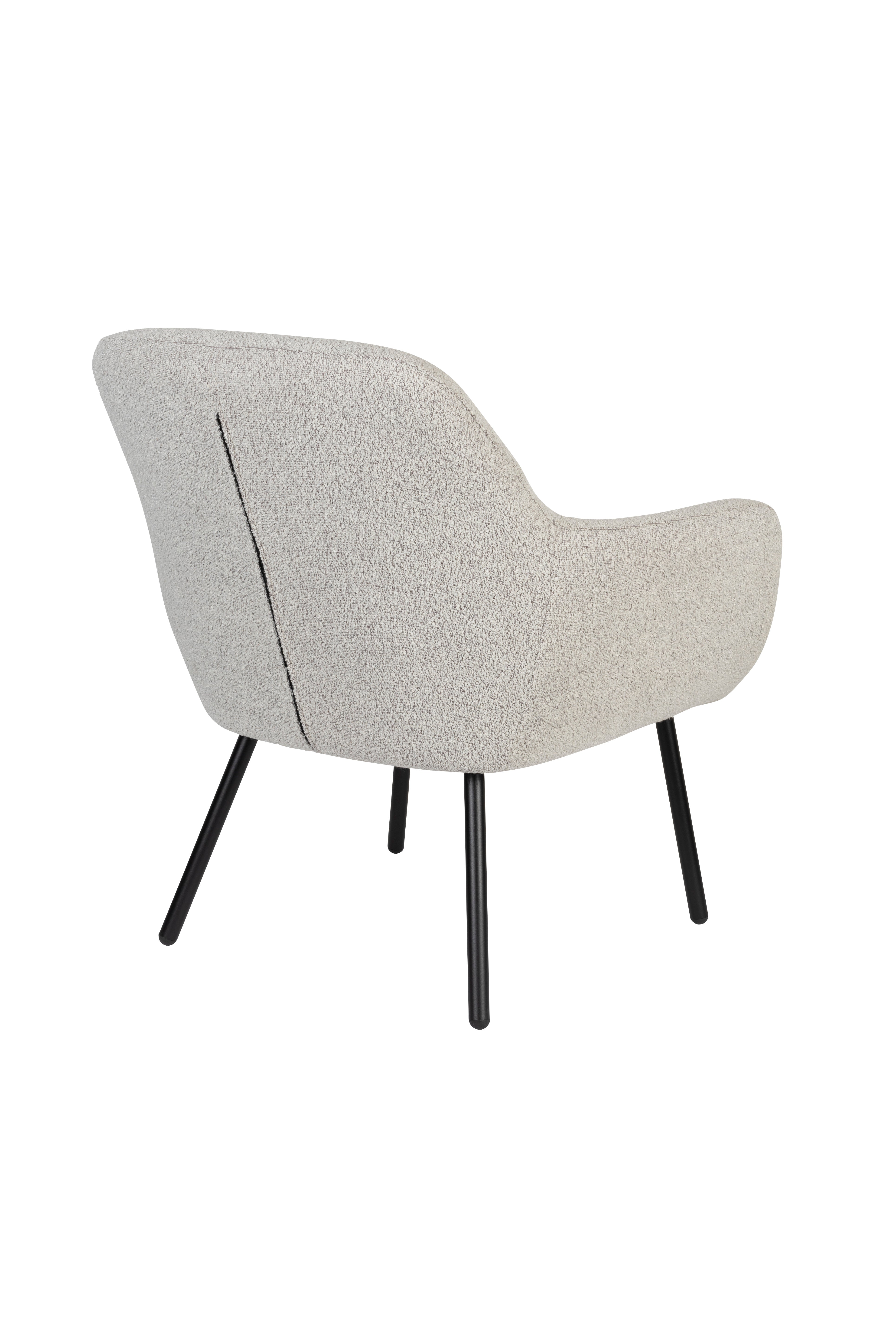 Boucle beige dude beige armchair