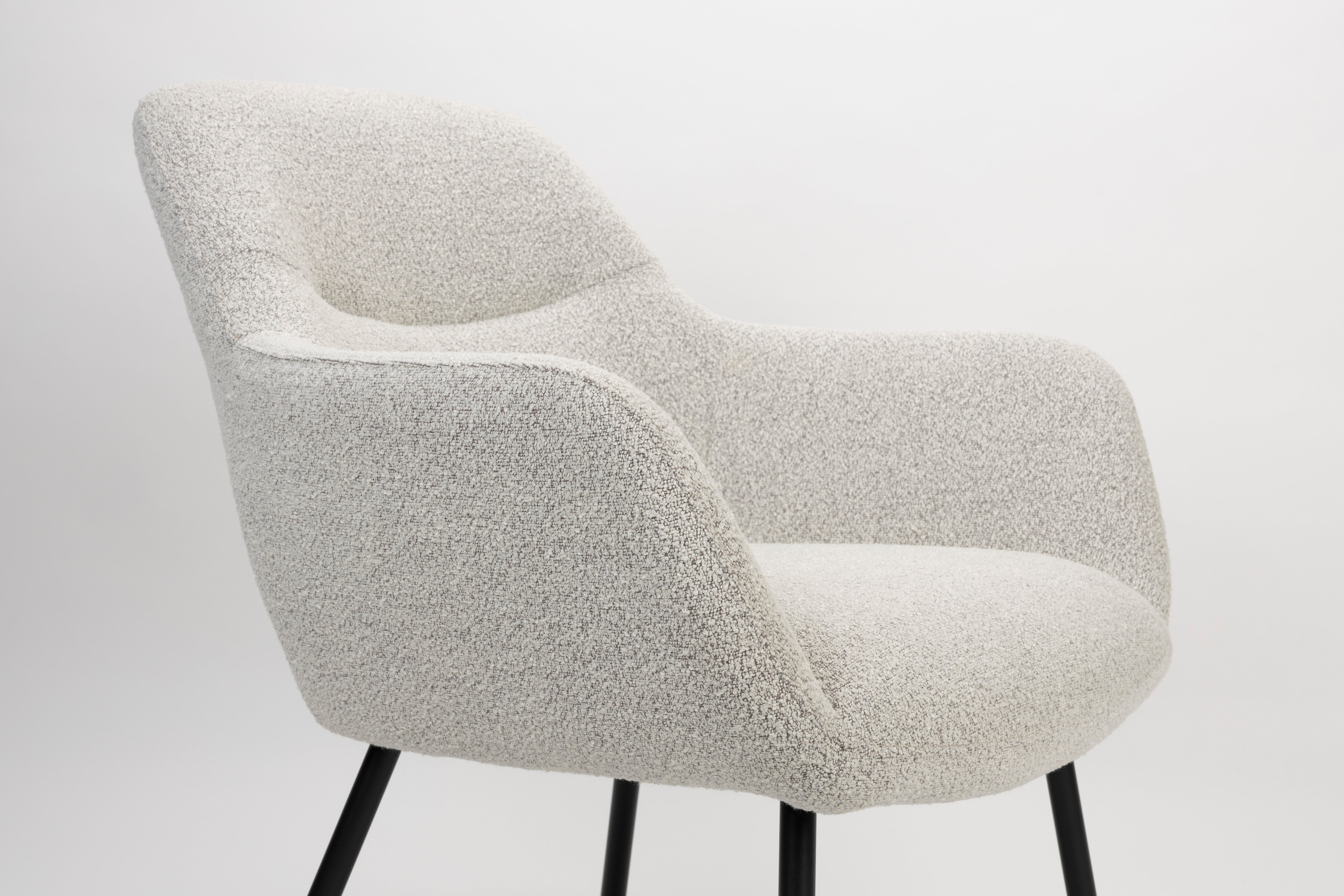 Boucle beige dude beige armchair