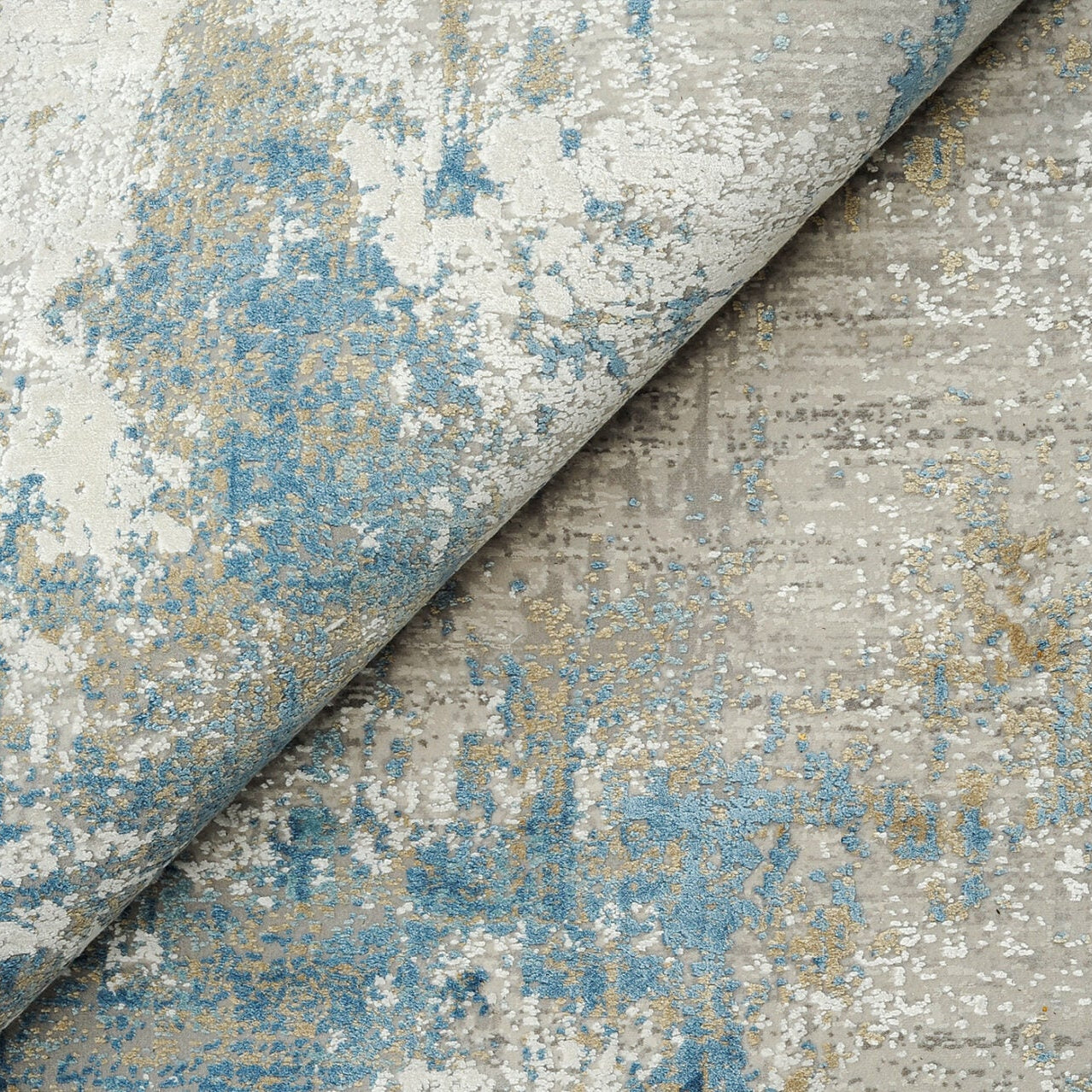 TAPIJT ROYAL grijs met blauw