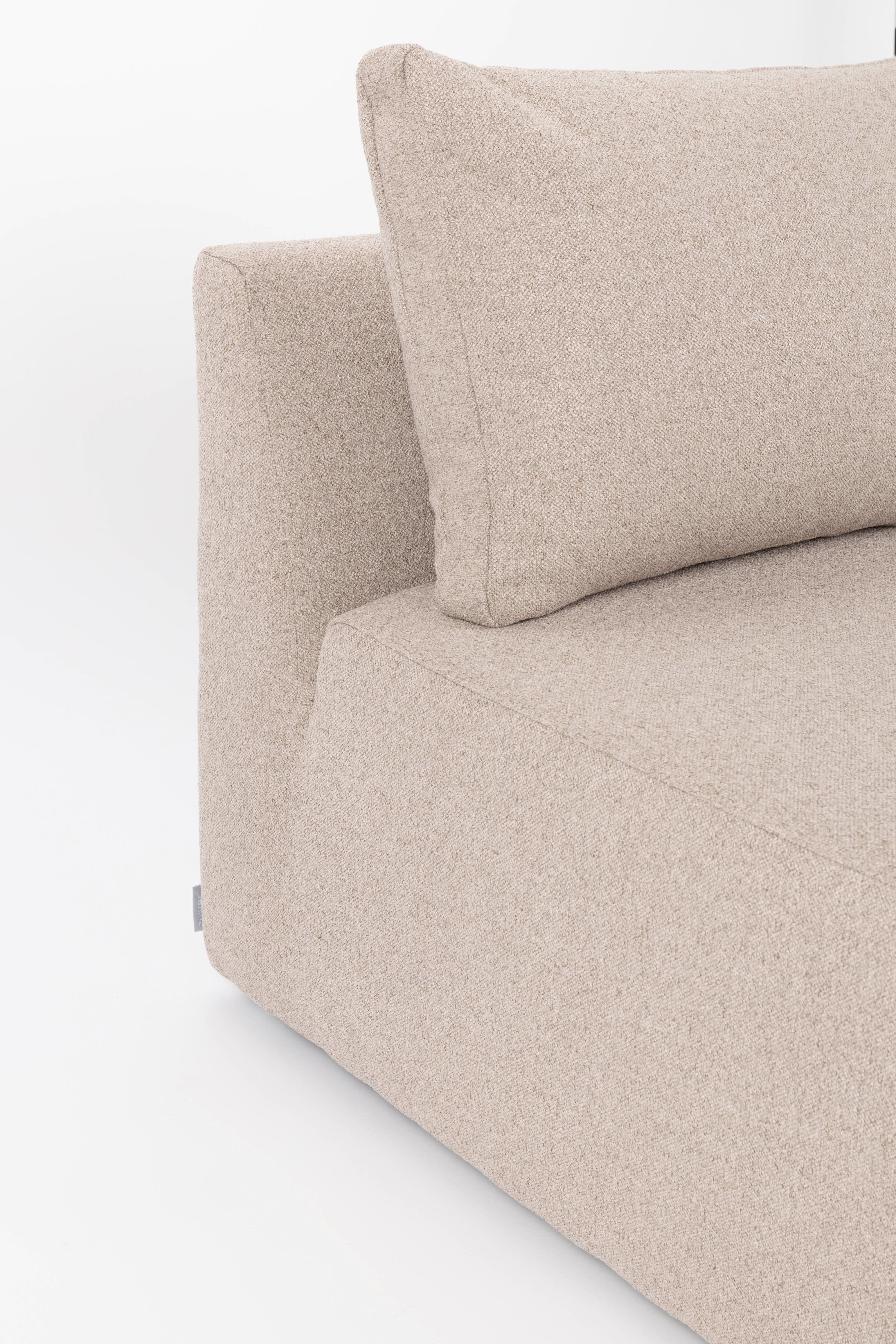 Modulares Sofa PROSPER - mittleres Element Cappuccino