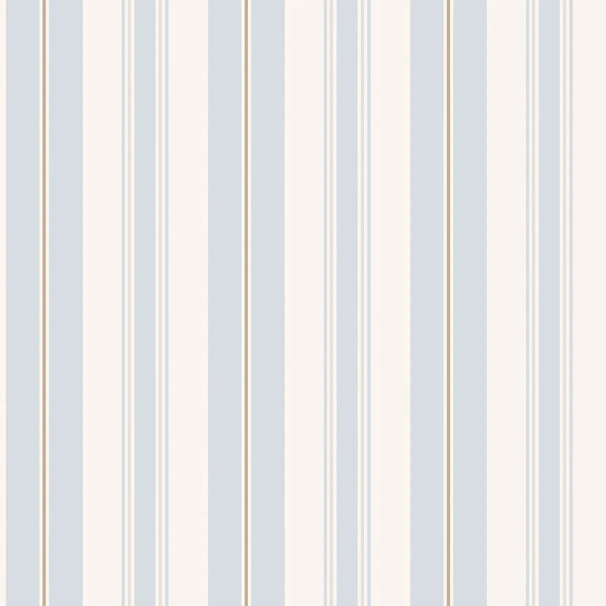 GUSTAF Blue and White Striped Wallpaper