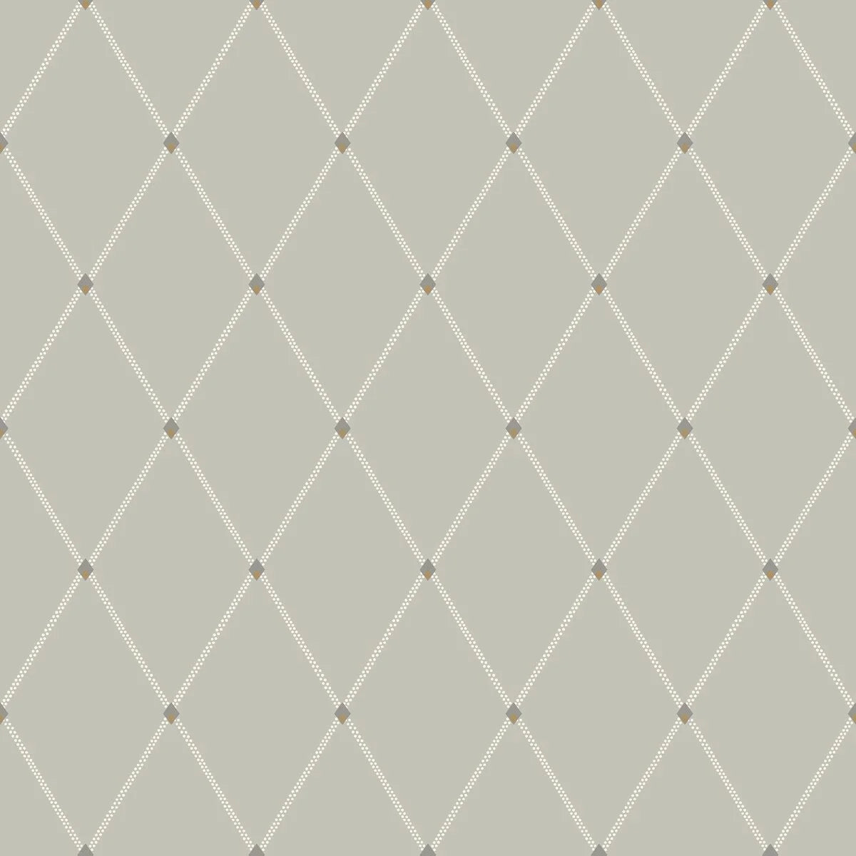 Geometrisch patroon behang FREDRIK donkerbeige