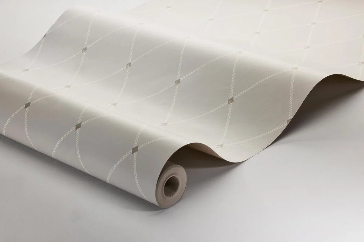 Geometrisch patroon behang FREDRIK donkerbeige