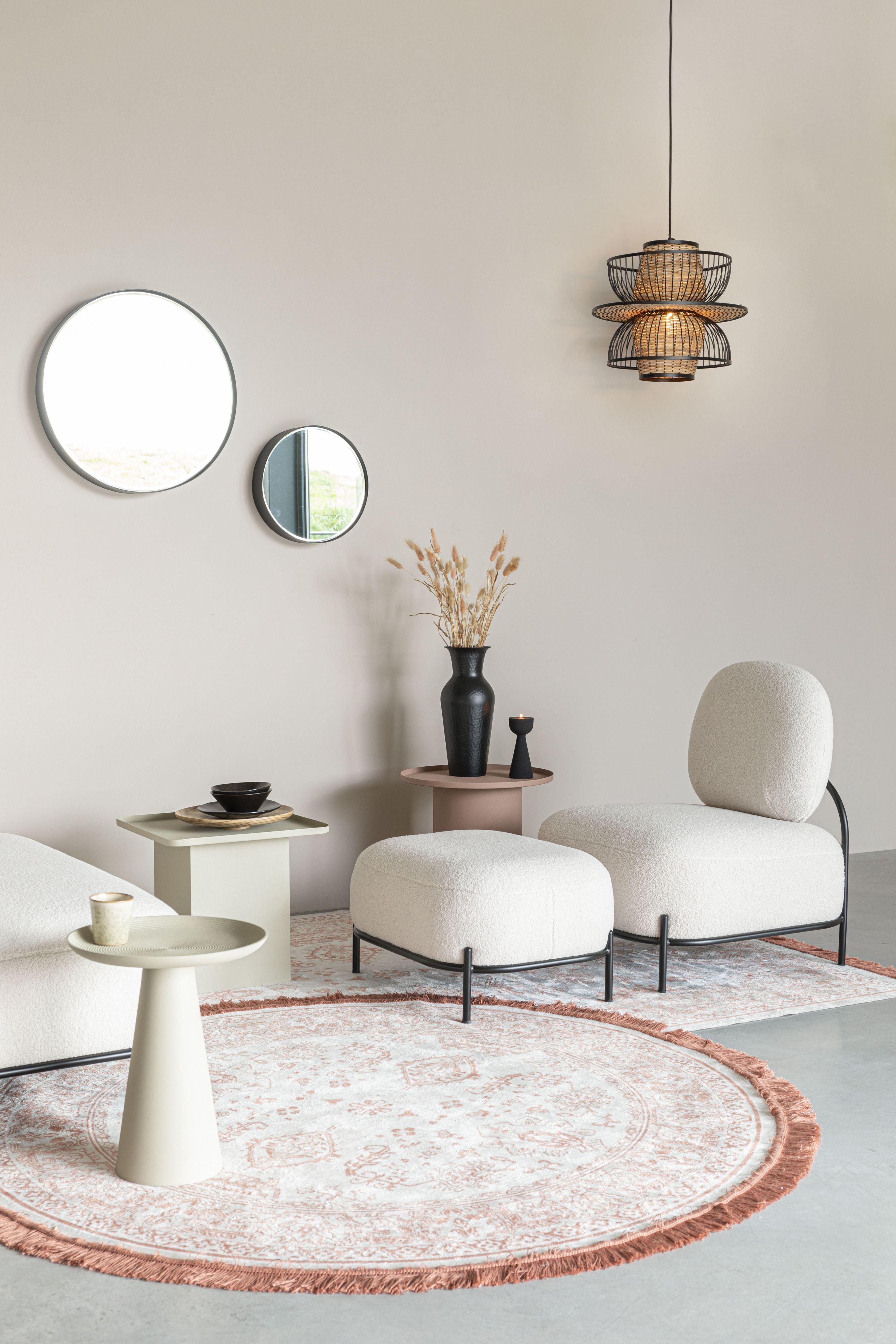 Voetensteun POLLY gebroken wit