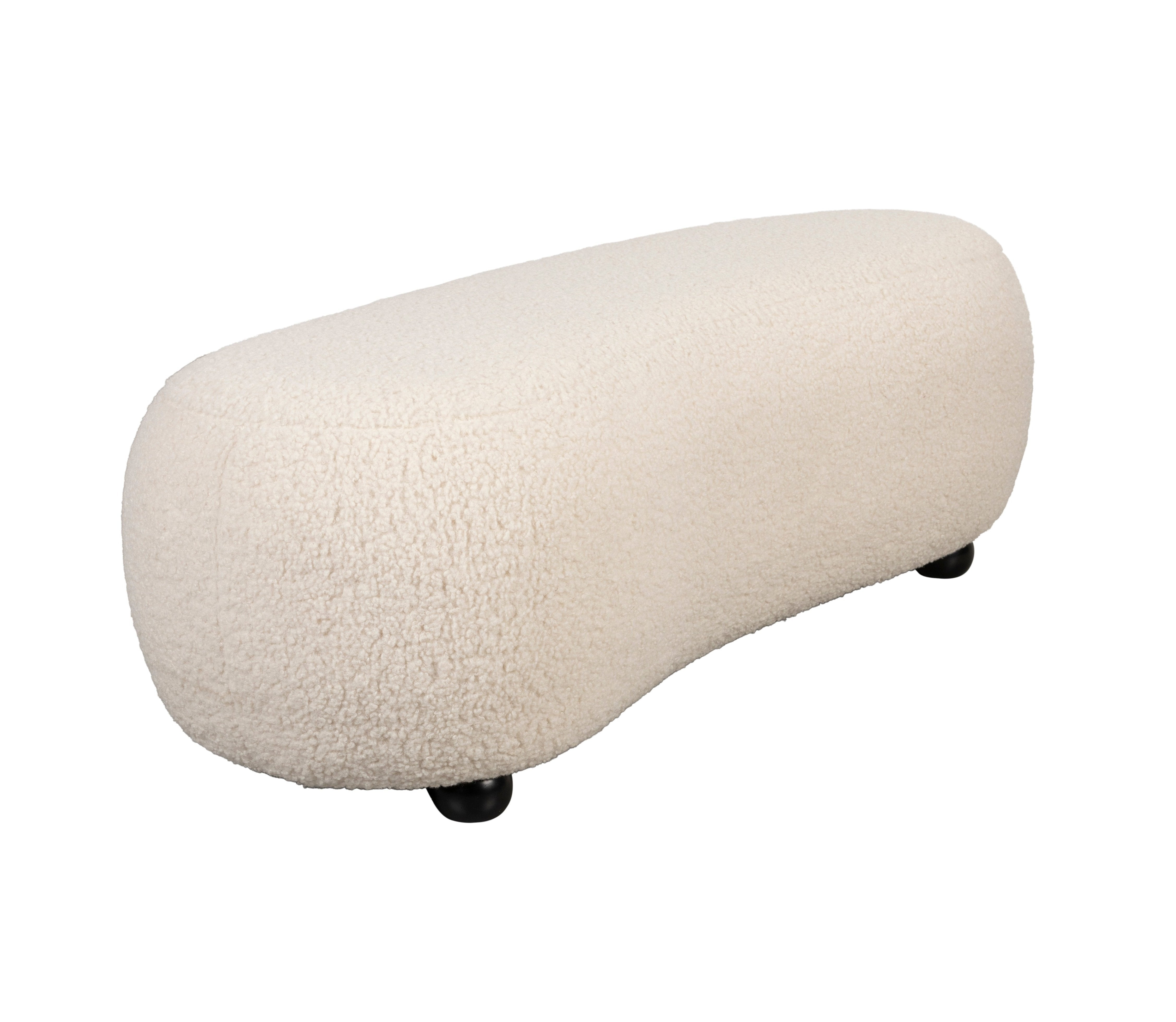 Noxx weißes Lammfootstütze