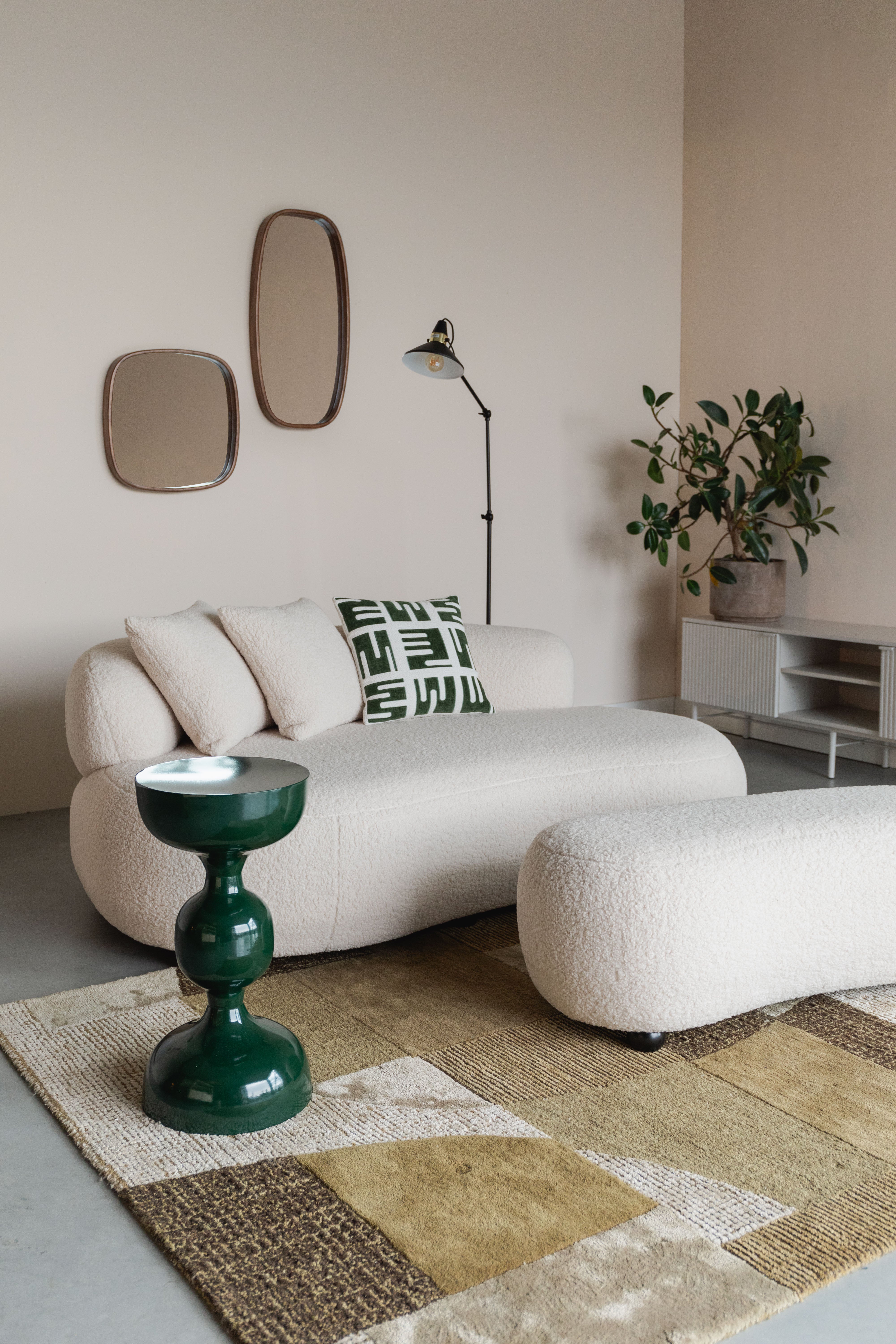 Noxx weißes Lammfootstütze