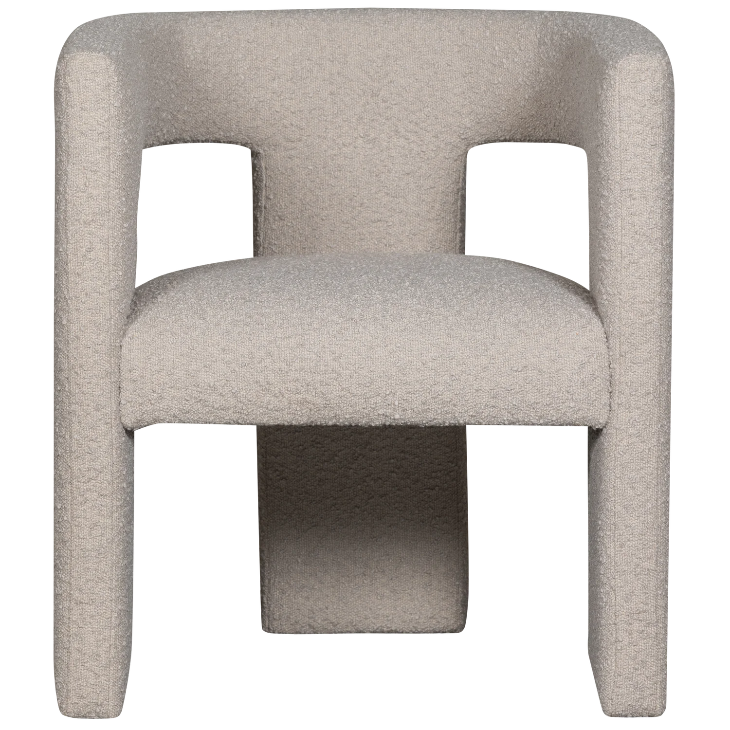 Fauteuil TIWA beige bouclé
