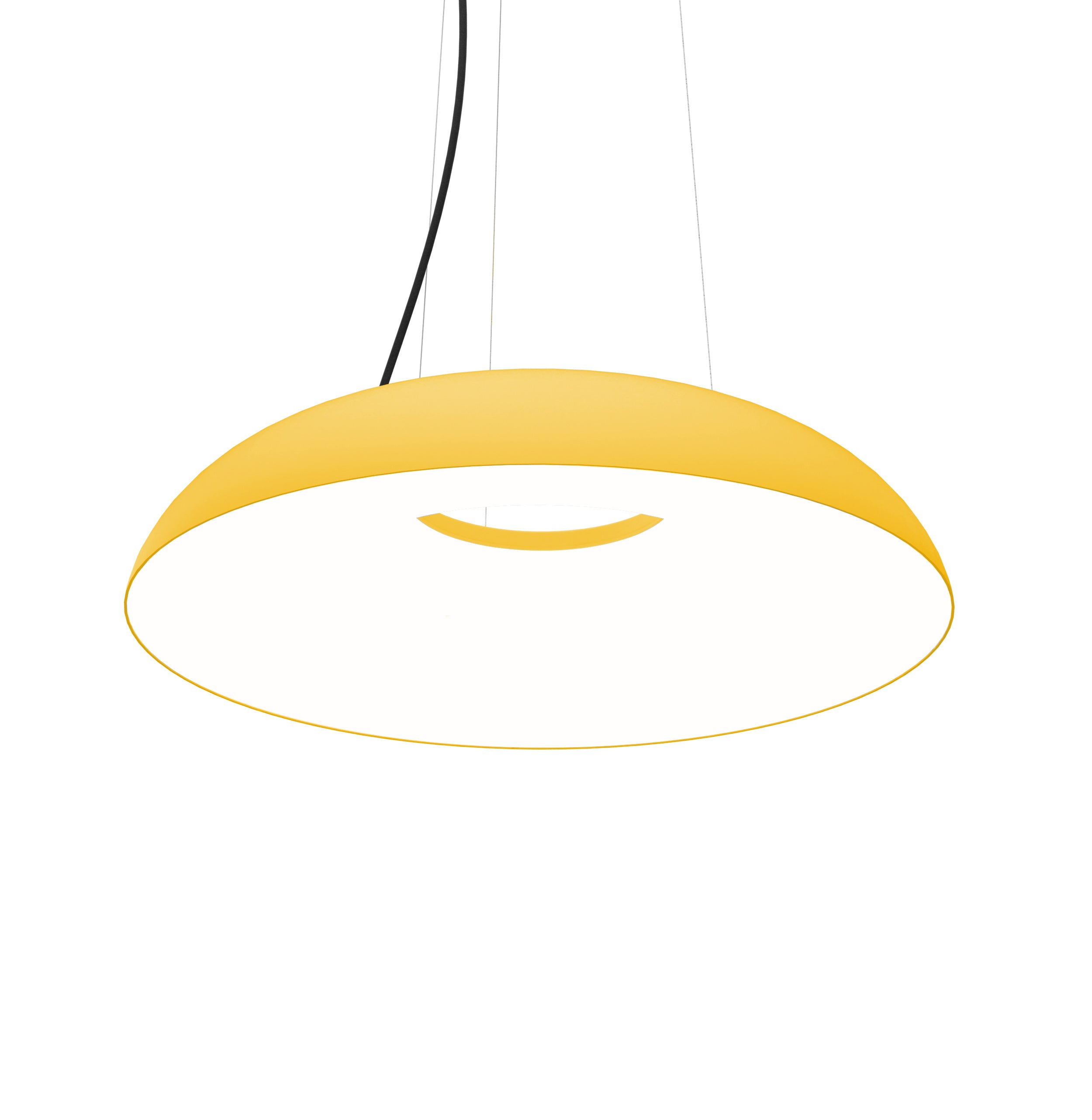 Hanglamp MAGGIOLONE geperst geel