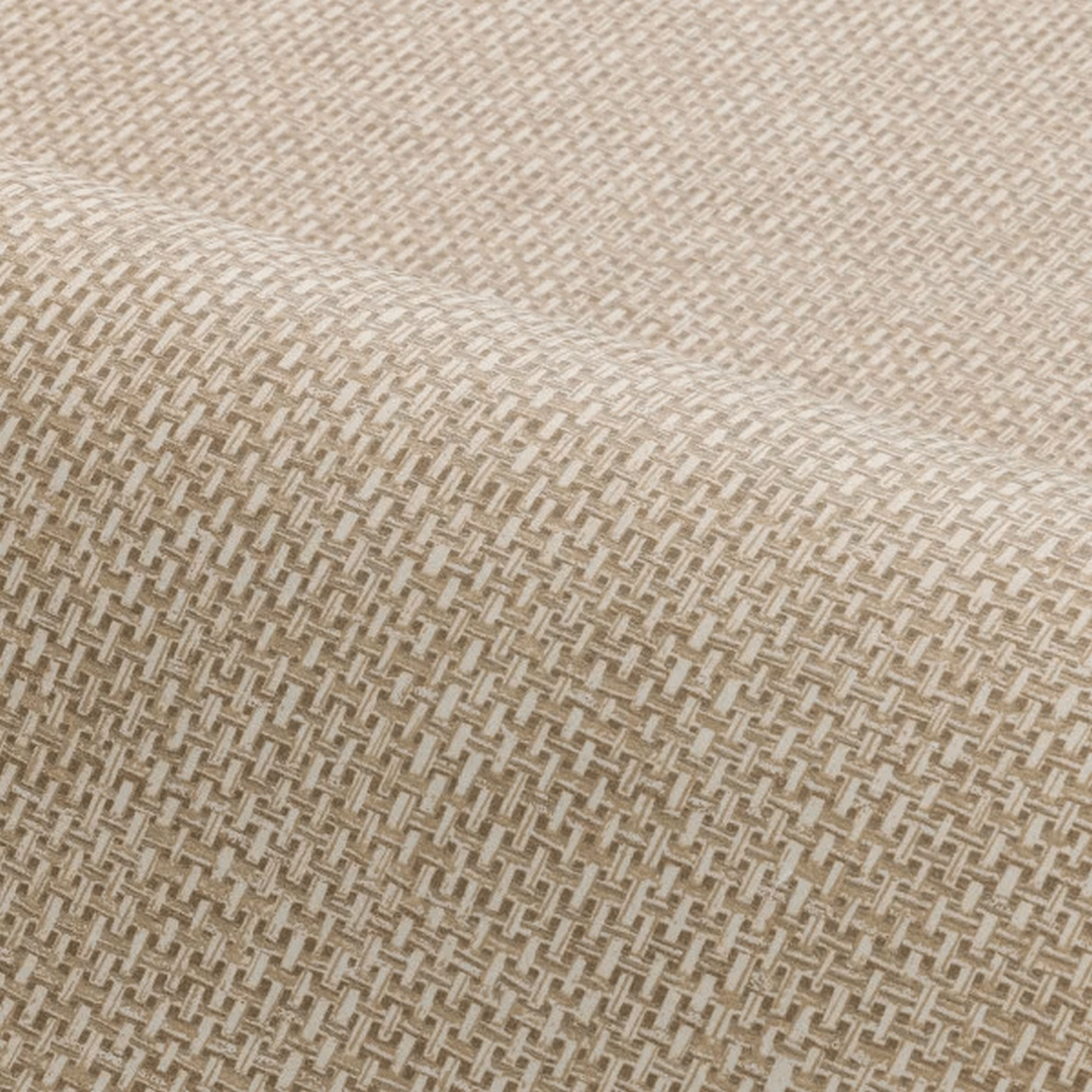 Structural wallpaper imitating raffia VANNORA - SABLE dark beige