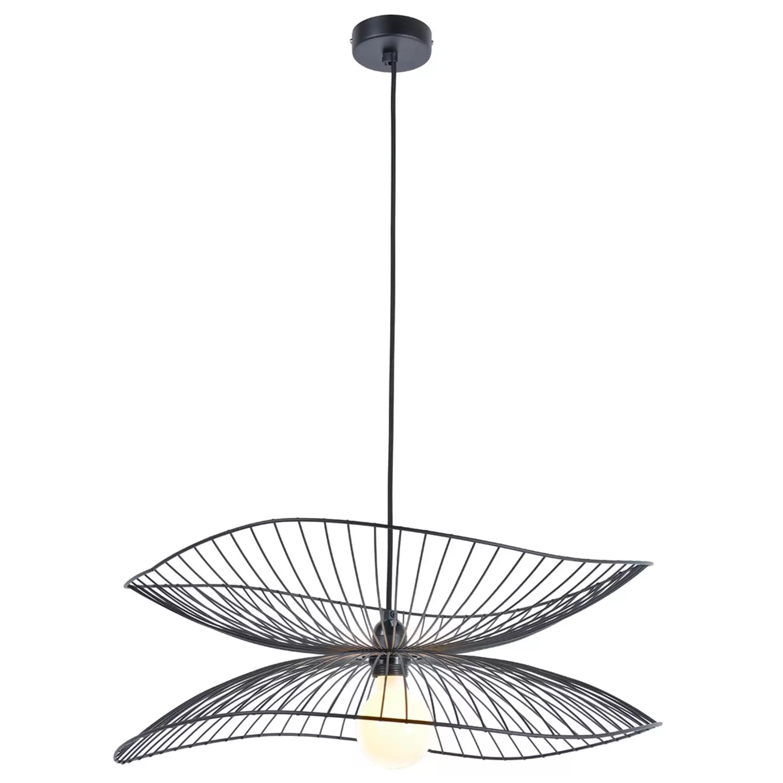 Lampa wisząca LIBELLULE czarny z oświetleniem LED