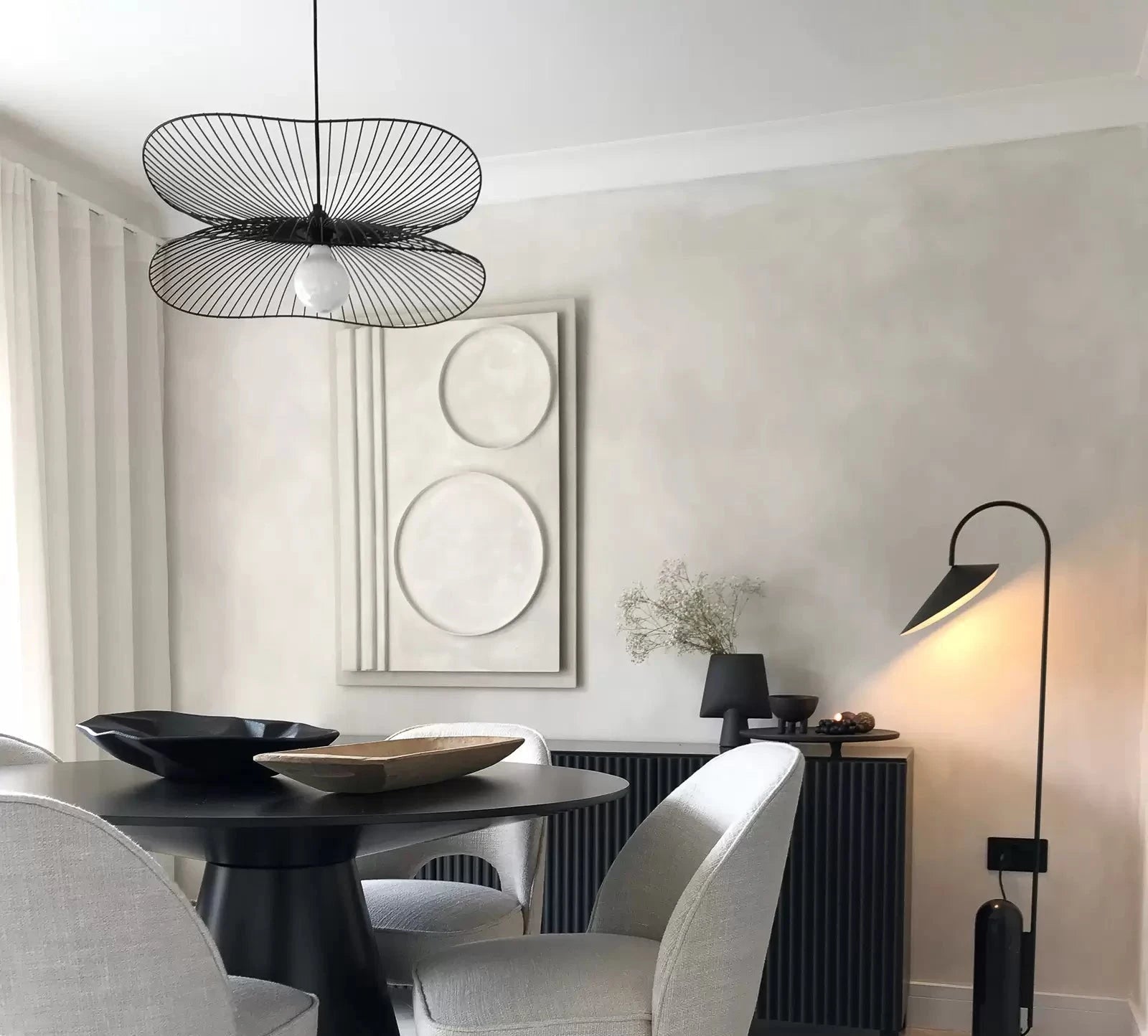 Lampa wisząca LIBELLULE czarny – metal