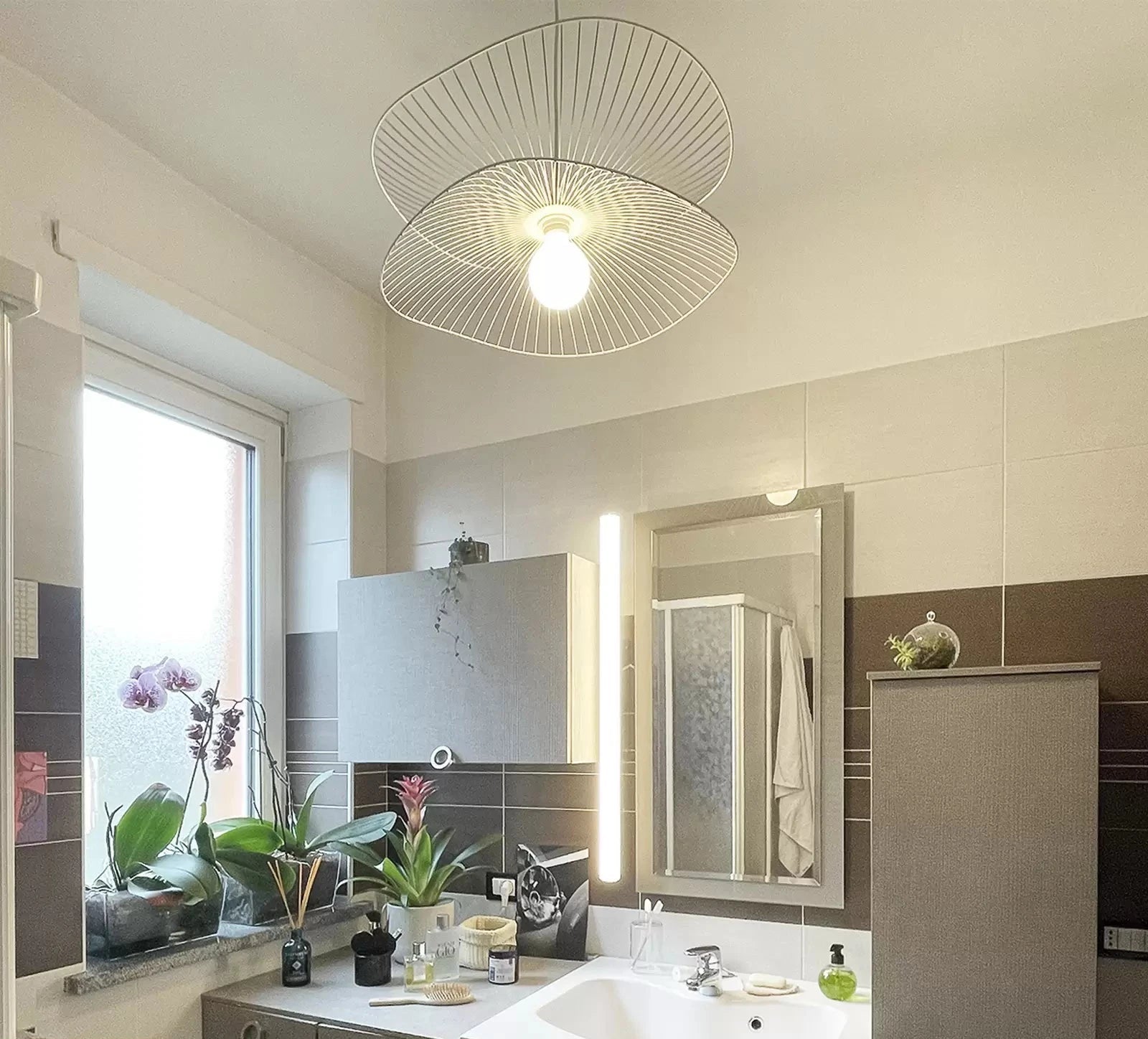 Lampa wisząca LIBELLULE biały – metal