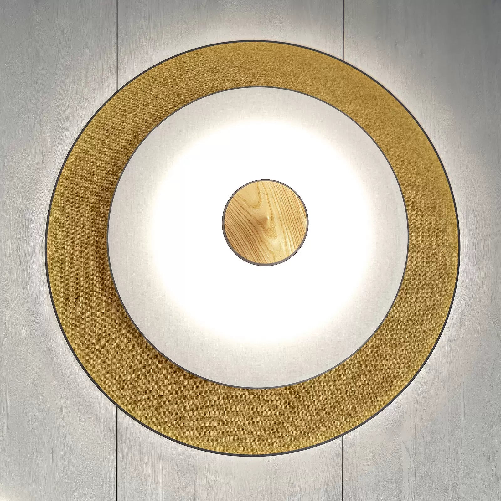 Kinkiet CYMBAL brązowy z oświetleniem LED