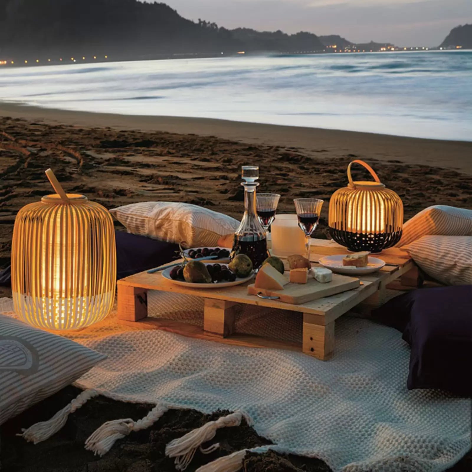 Draagbare lamp TAKE A WAY wit