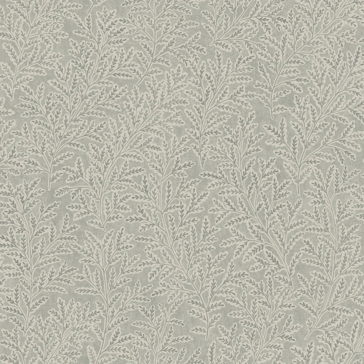 MOLLY’S MEADOW Plant Pattern Wallpaper in Muted Green with Beige