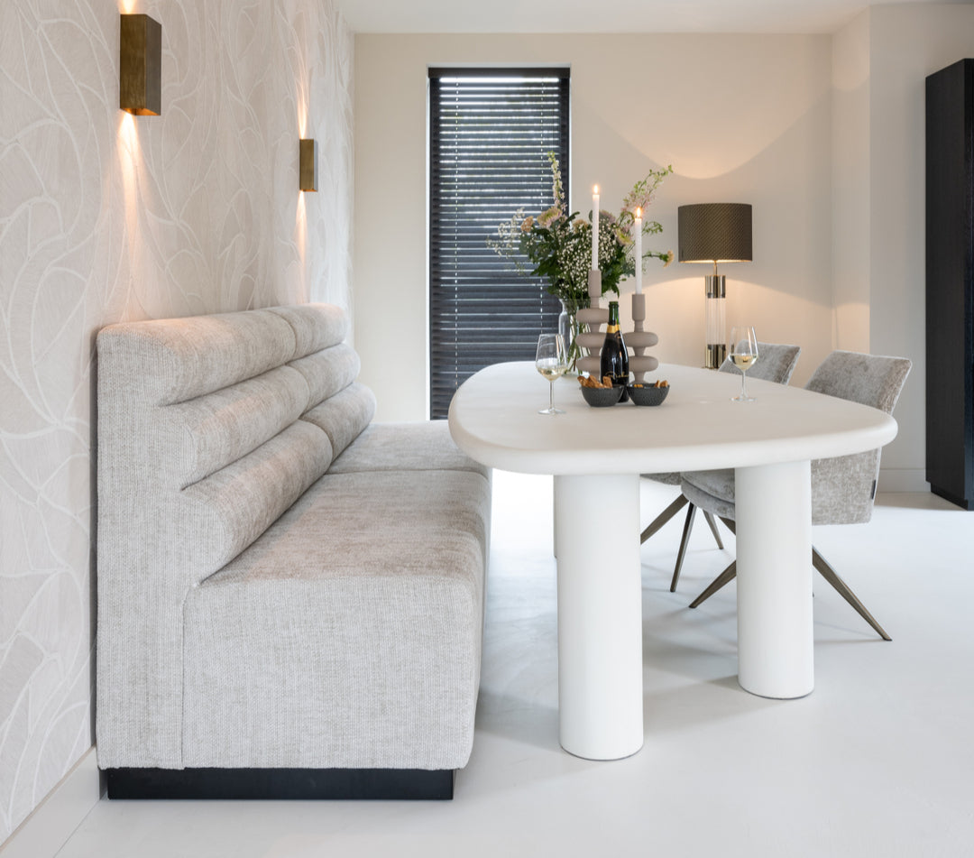 Tisch mit drei Beinen BLOOMSTONE weiß