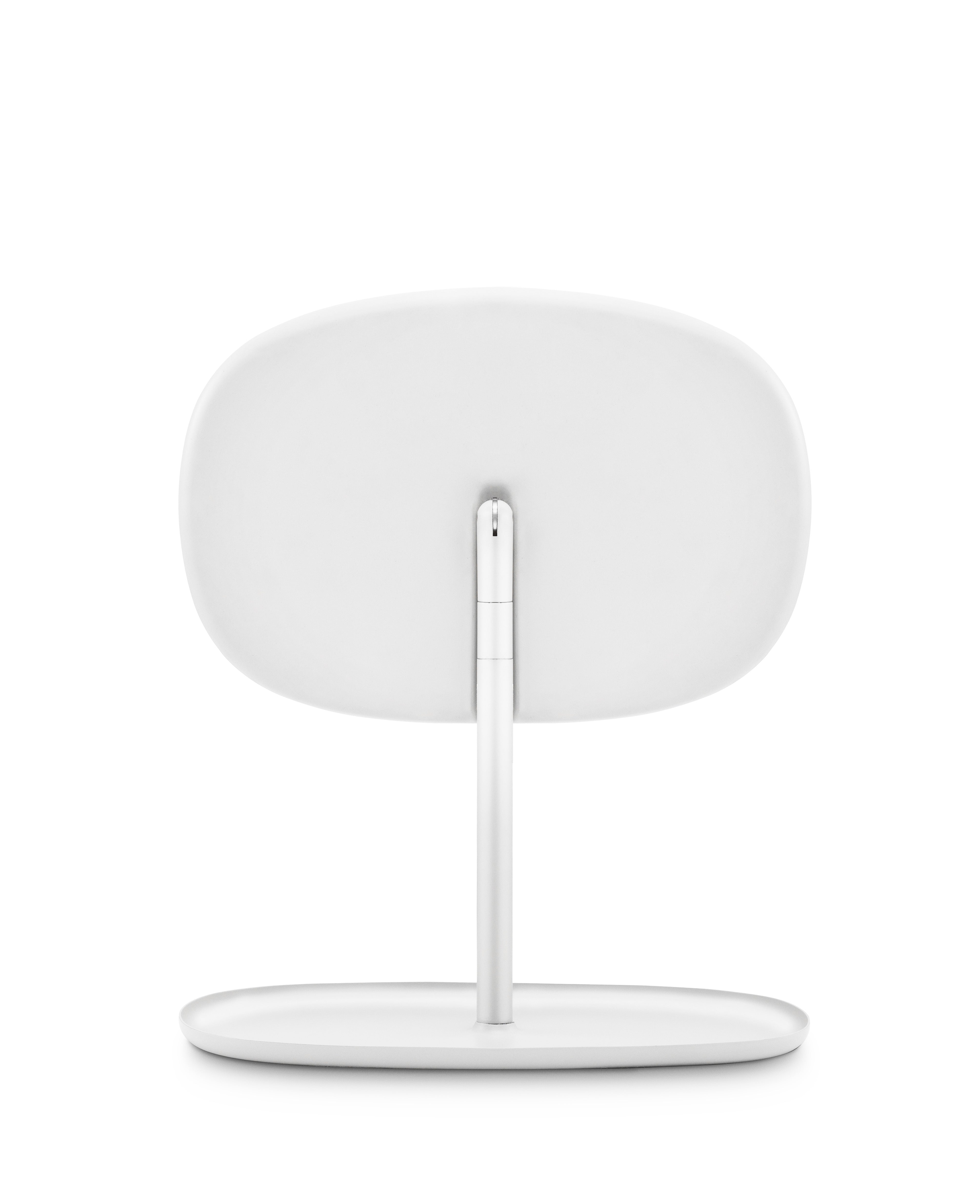 FLIP white mirror with stand