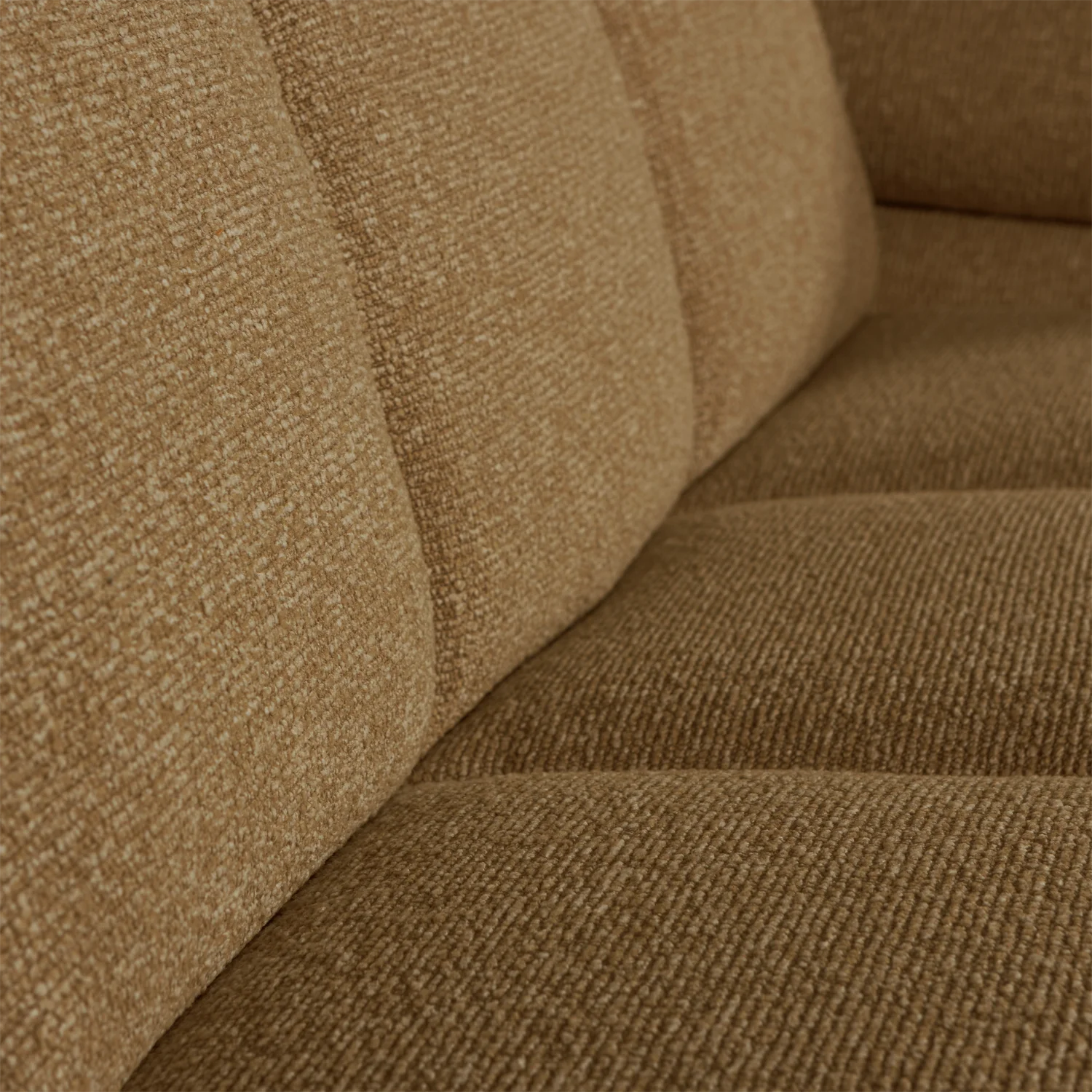 MOJO modular sofa - right-facing 2-seater dark honey bouclé element