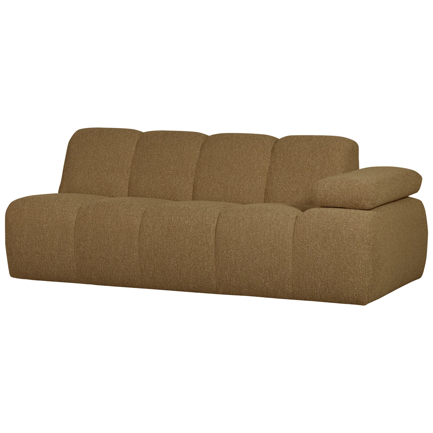 MOJO modular sofa - right-facing 2-seater dark honey bouclé element