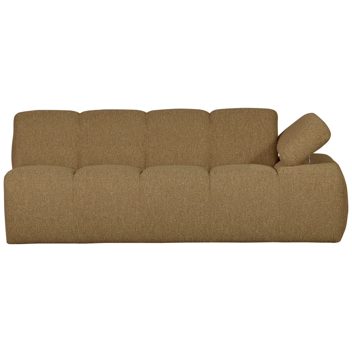 MOJO modular sofa - right-facing 2-seater dark honey bouclé element