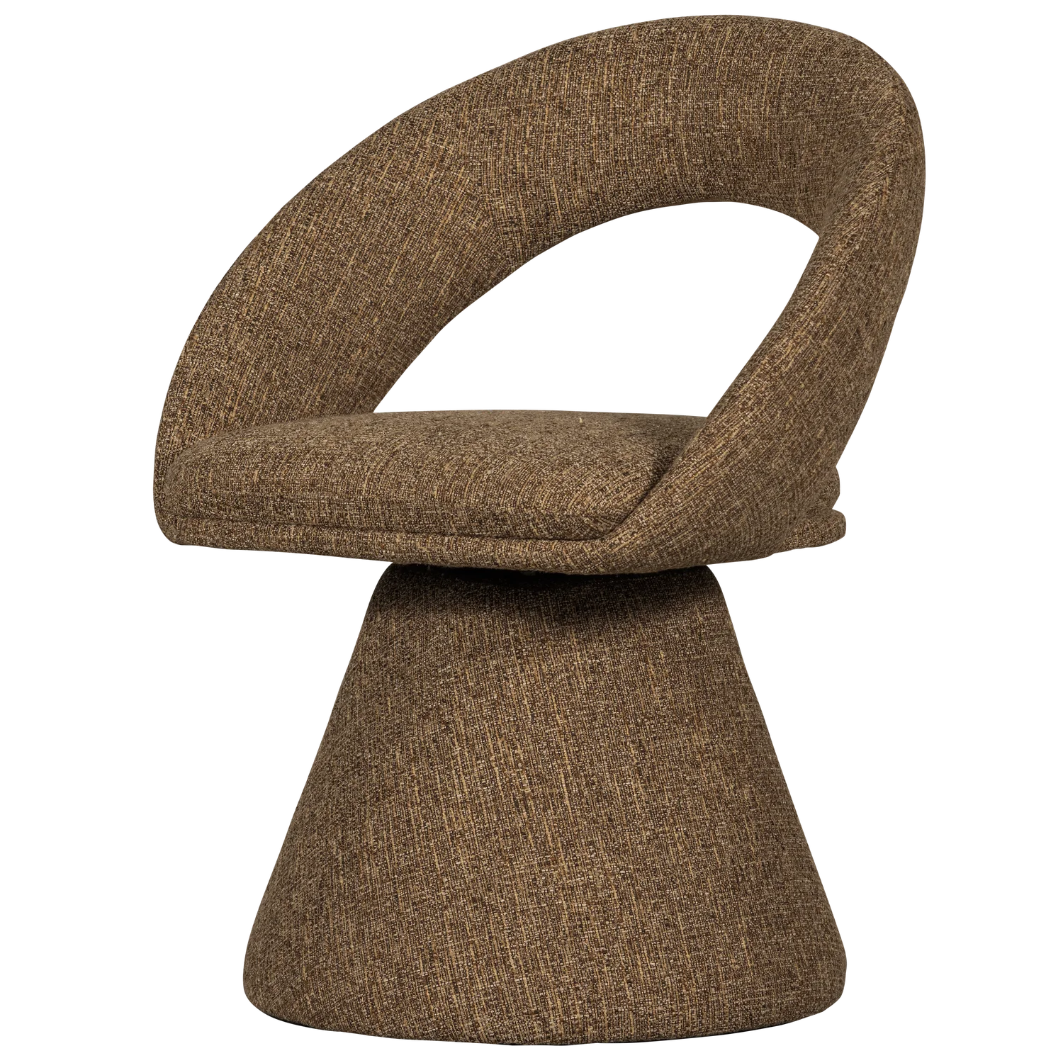 WINTER swivel chair brown mélange