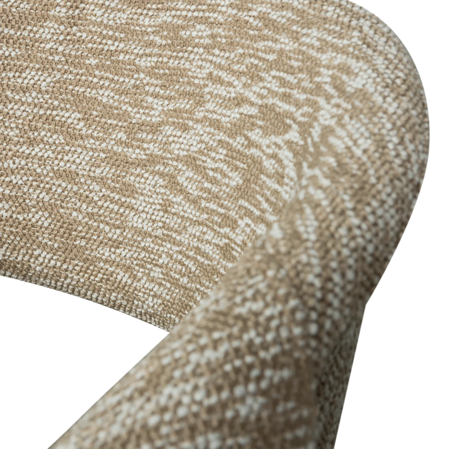 Sessel mit Armlehnen YOSSI beige mit hellbraunem Holzgestell