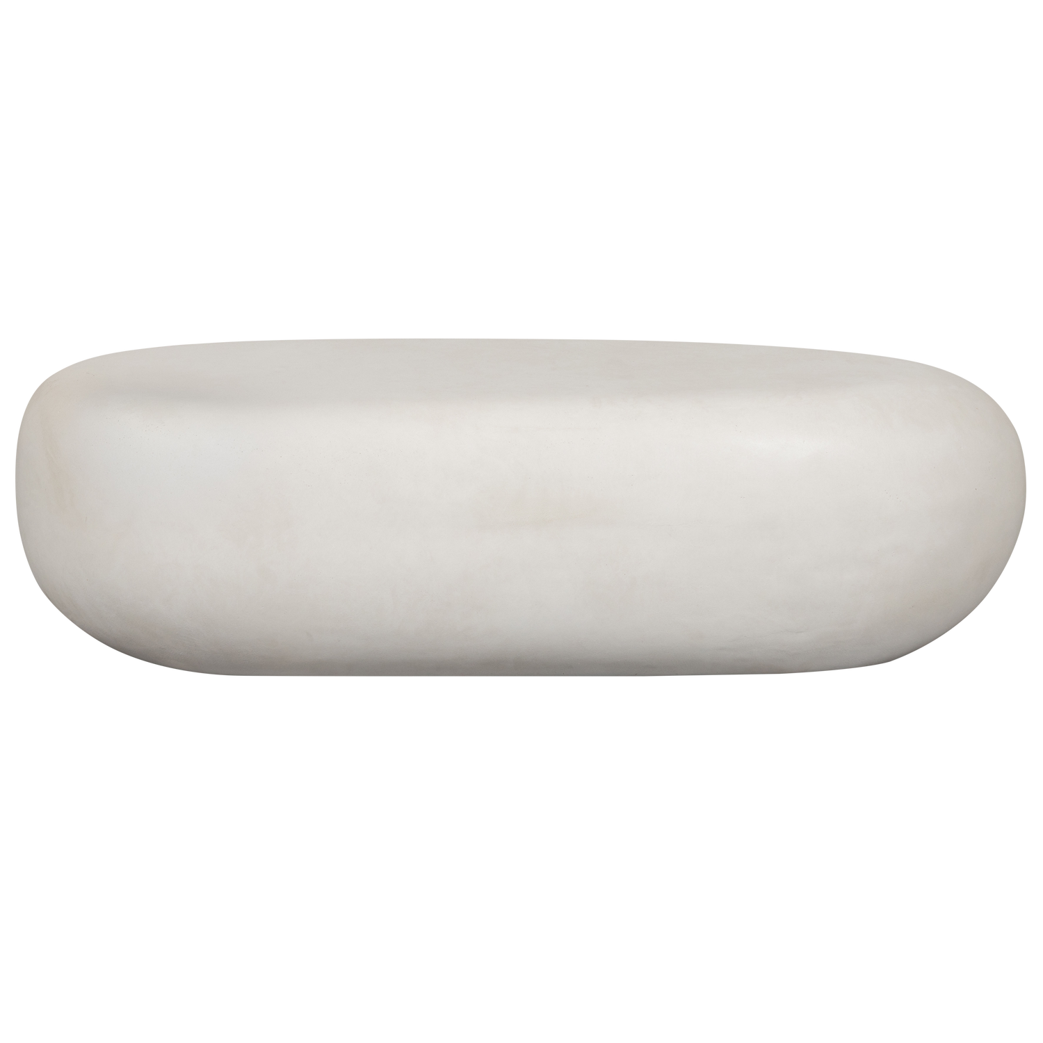 Buiten salontafel PEBBLE wit