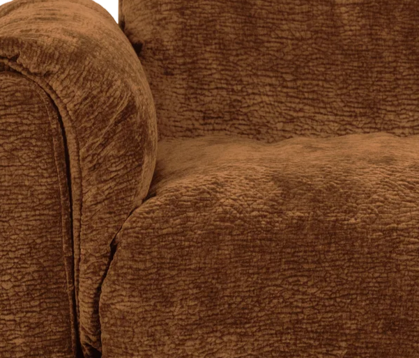 Modulares Sofa BAGGY 3D - linkes Element braun