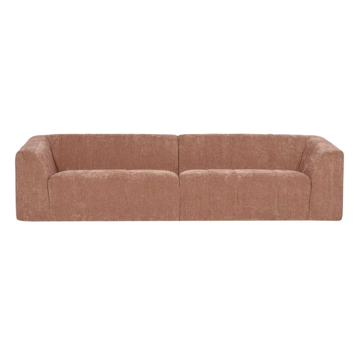 Sofa voor 4 personen OMAIRE roze chenille
