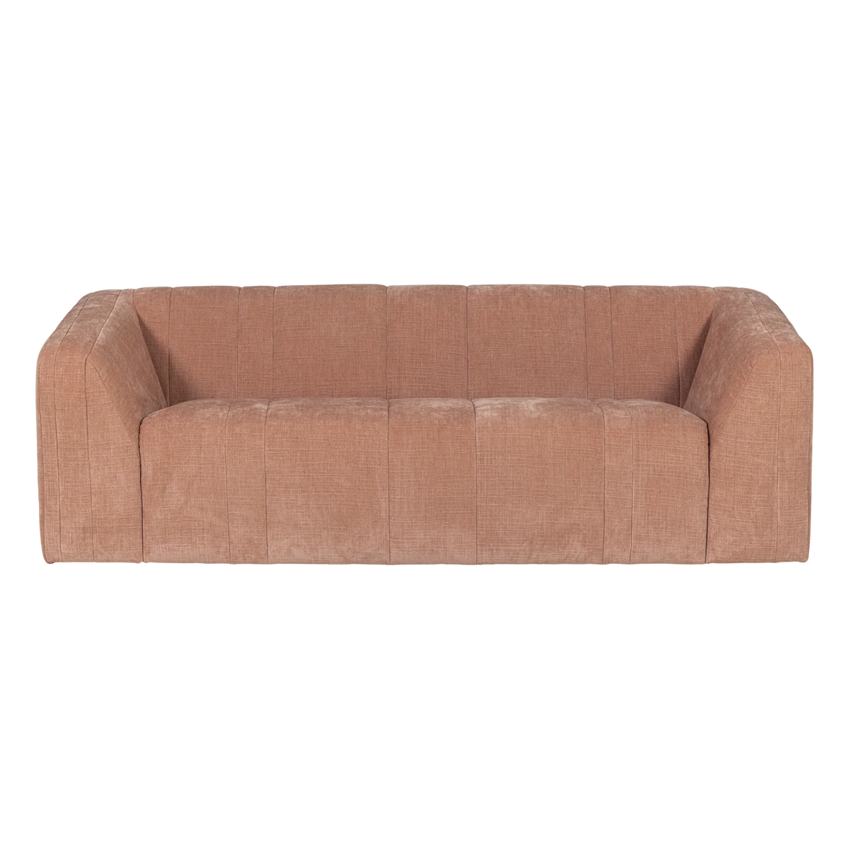 OMAIRE 2-zits bank roze chenille